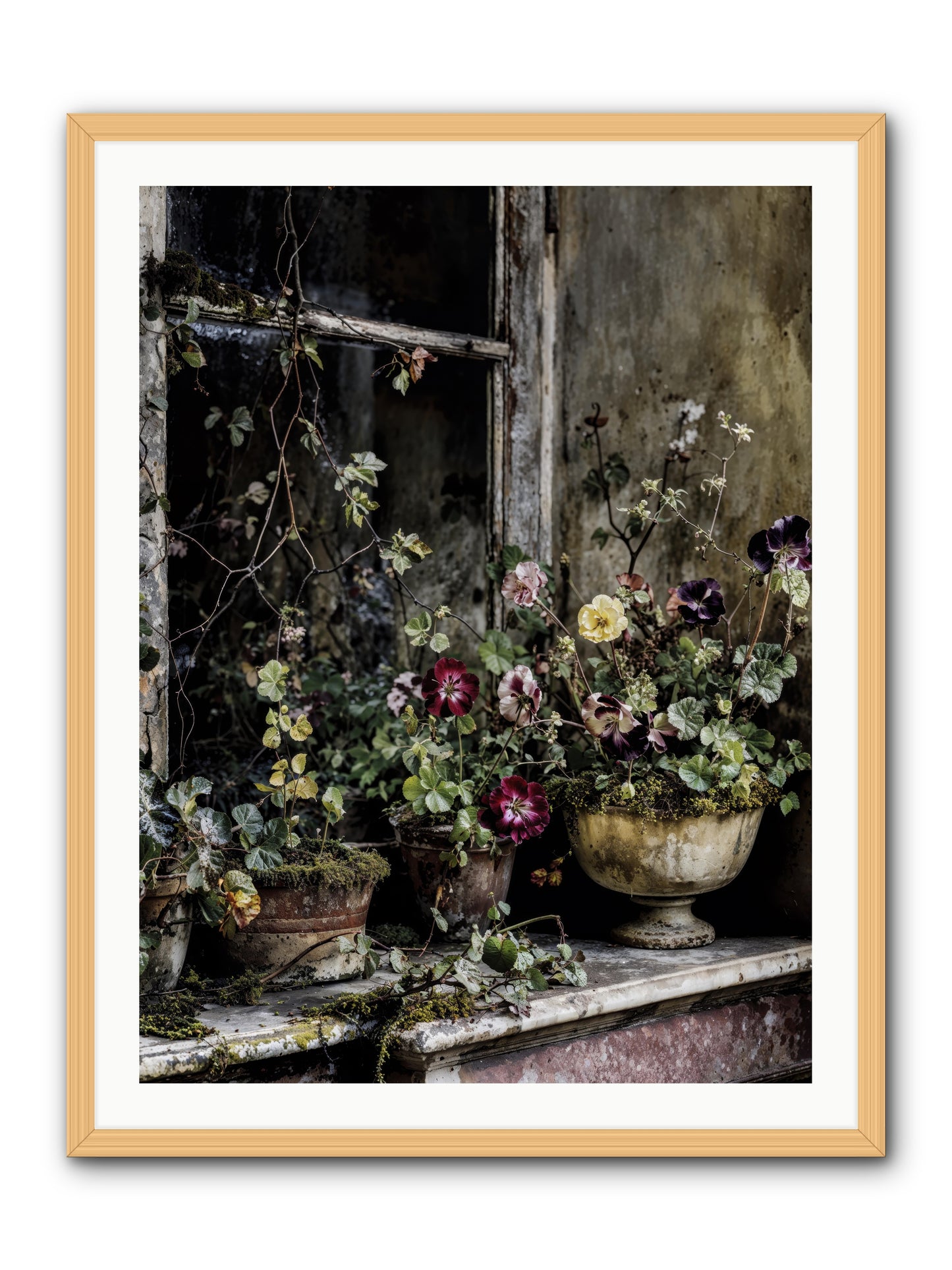 Breathless -- Framed Print - Natural 30x40