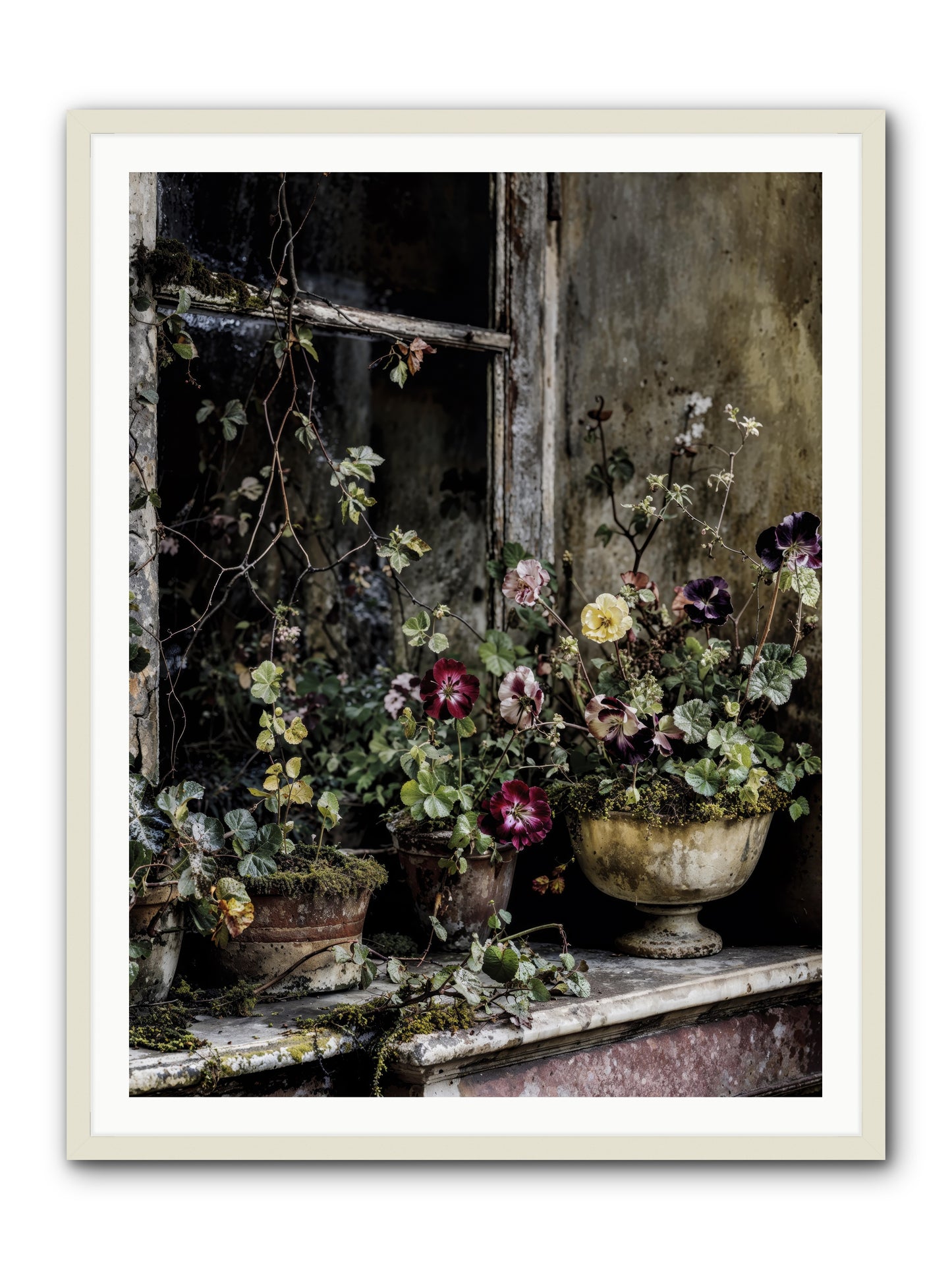 Breathless -- Framed Print - White 36x48