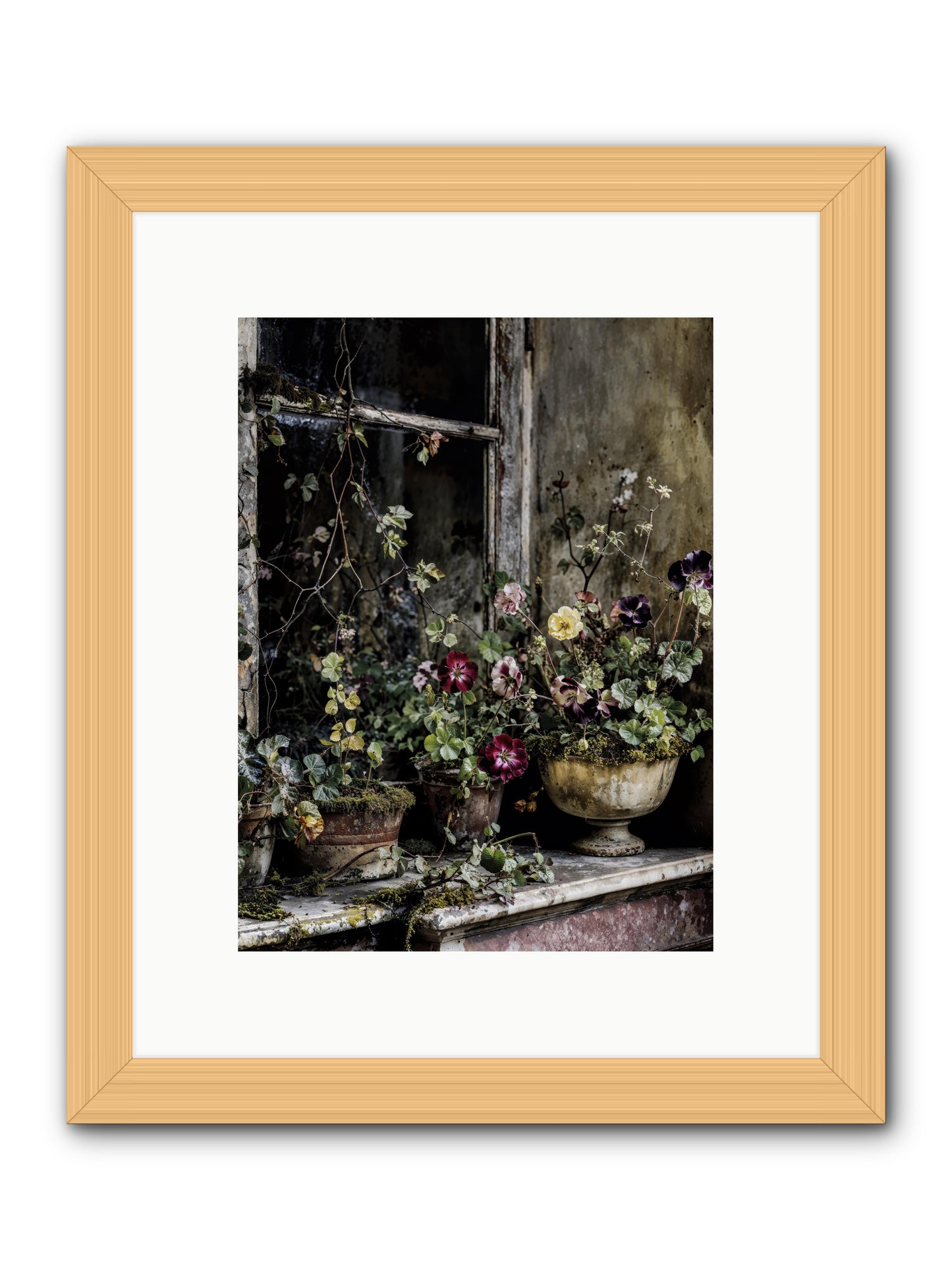Breathless -- Framed Print - Natural 9x12