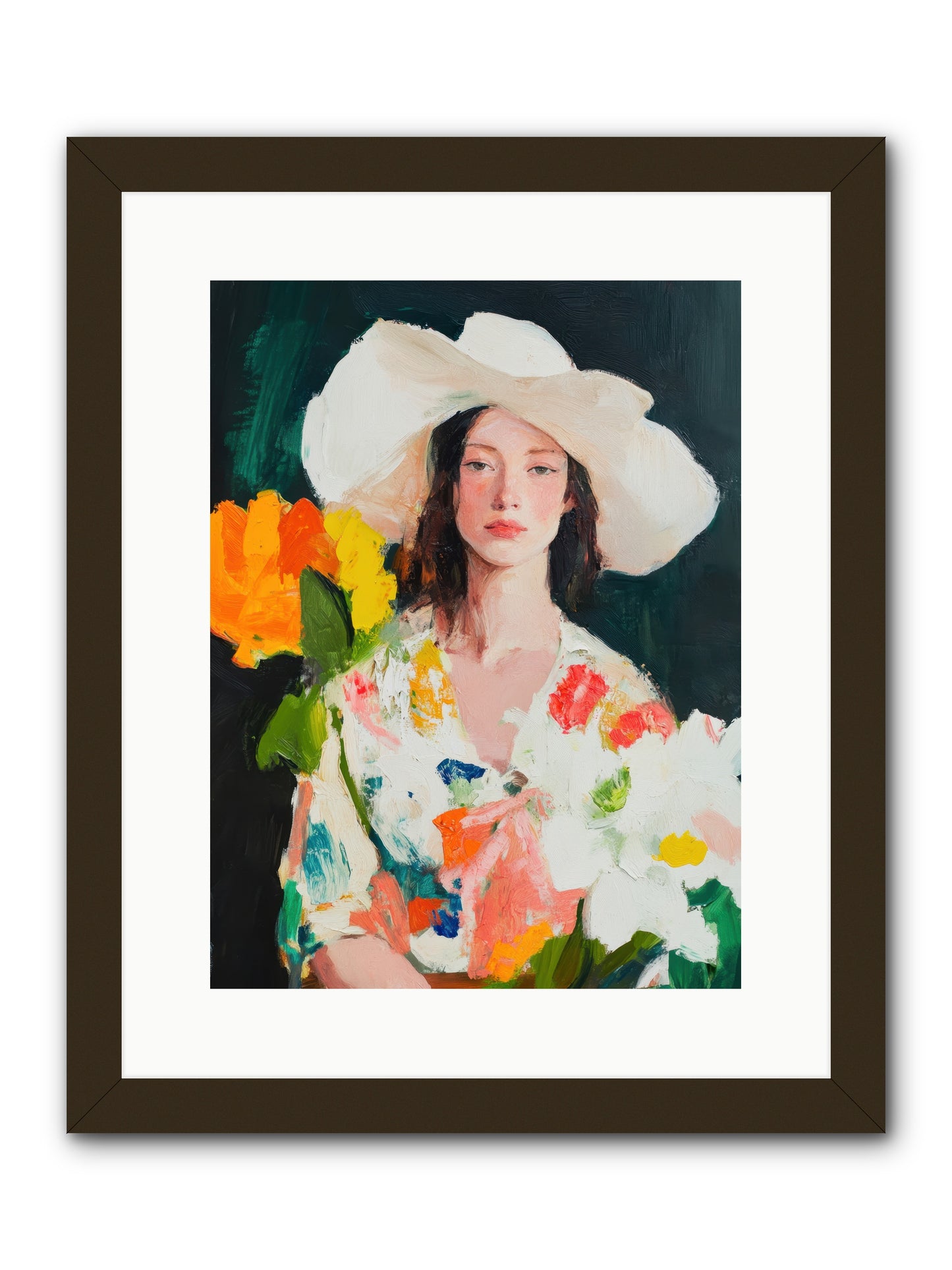 Breathless Observer -- Framed Print - Black 12x16