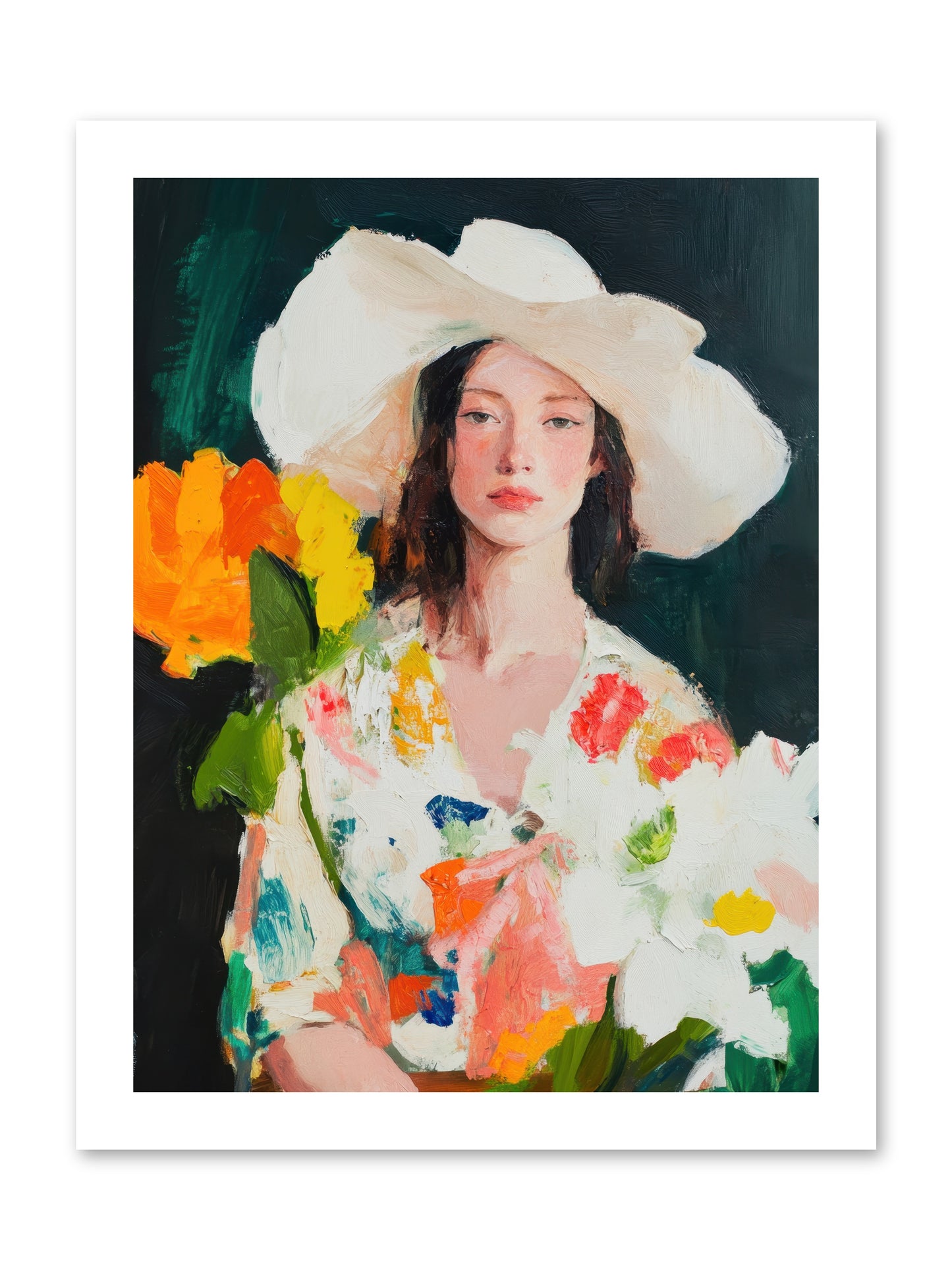 Breathless Observer -- Loose Canvas Print 12x16