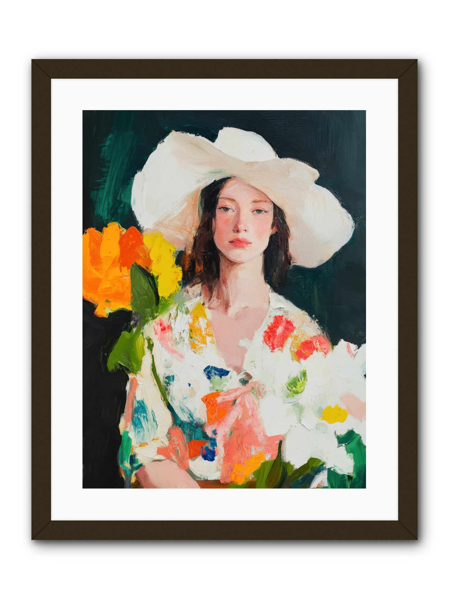 Breathless Observer -- Framed Print - Black 18x24