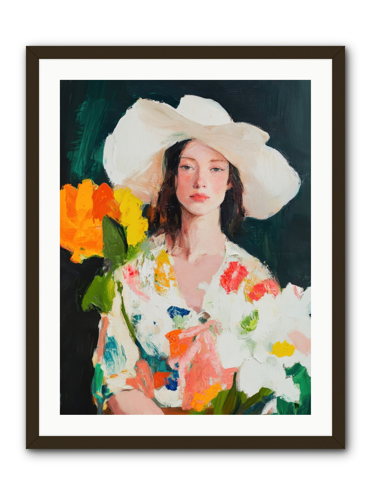Breathless Observer -- Framed Print - Black 24x32
