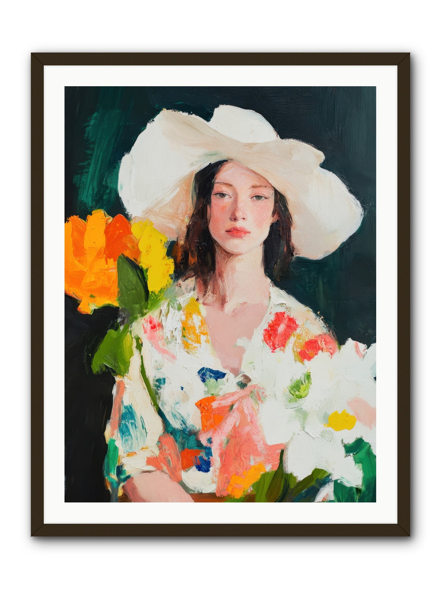 Breathless Observer -- Framed Print - Black 30x40