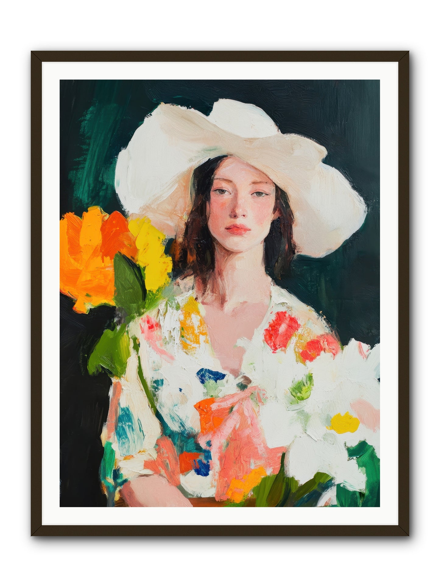 Breathless Observer -- Framed Print - Black 36x48
