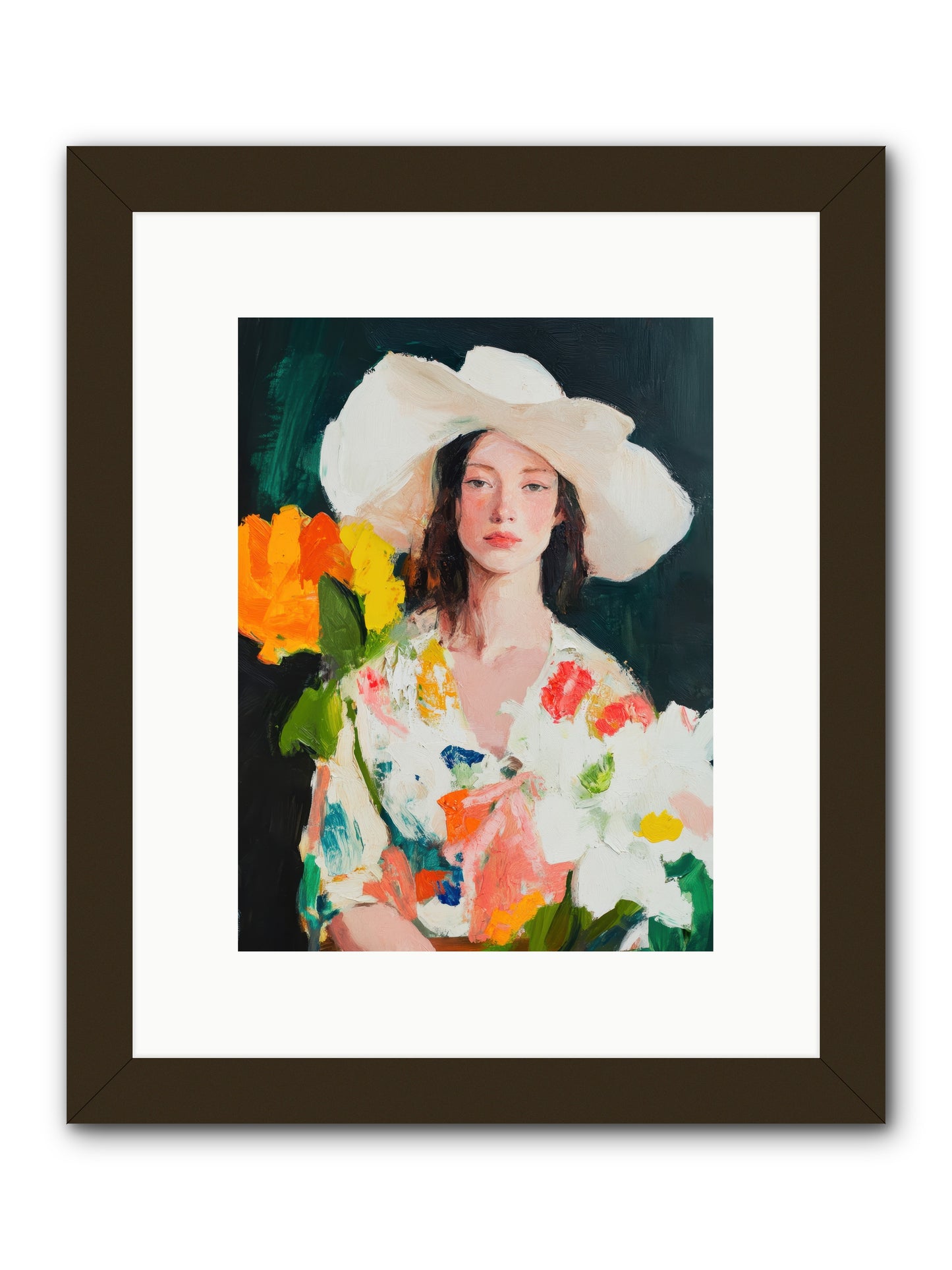 Breathless Observer -- Framed Print - Black 9x12