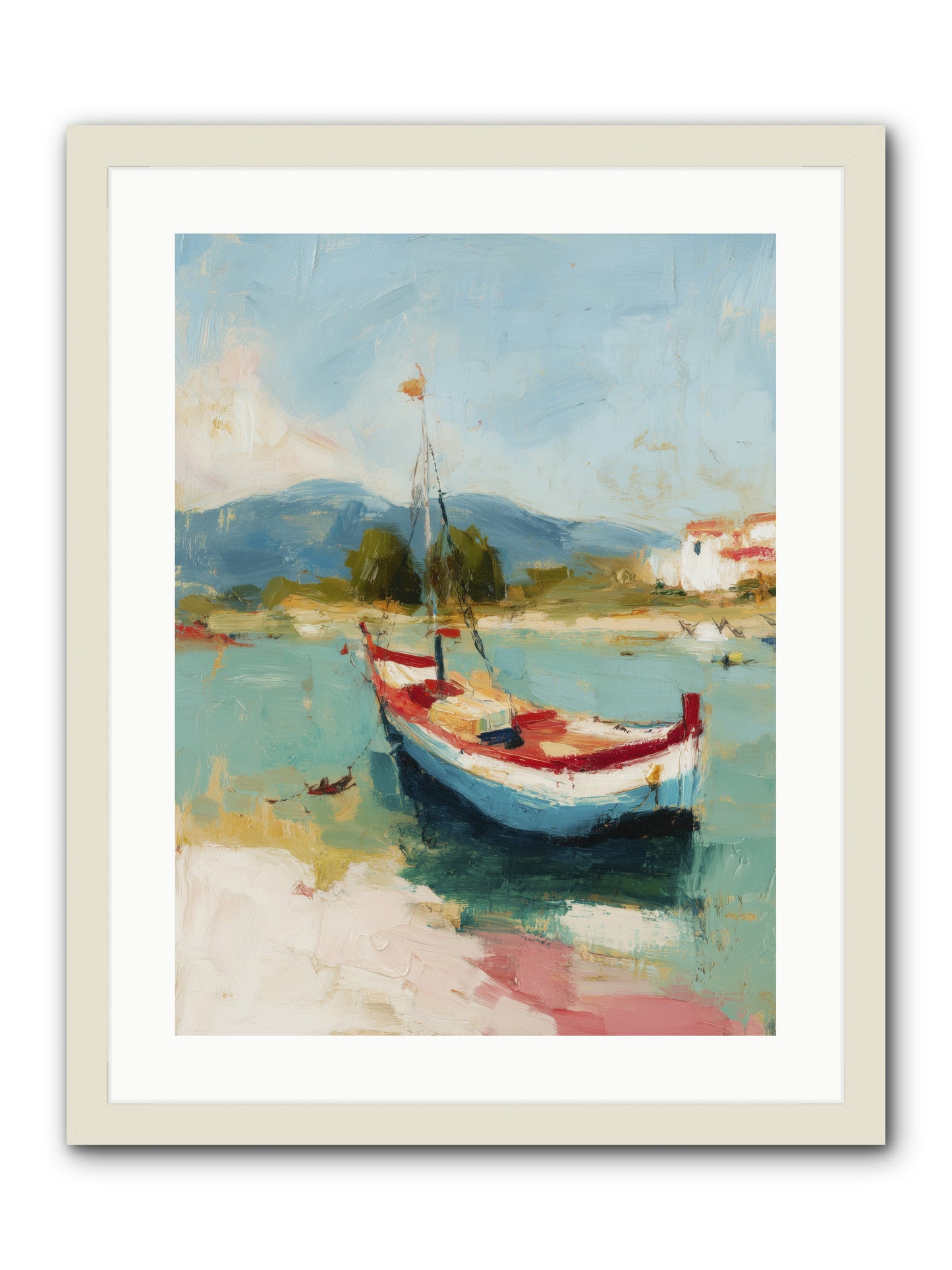 Breezes Carrying Dreams -- Framed Print - White 18x24