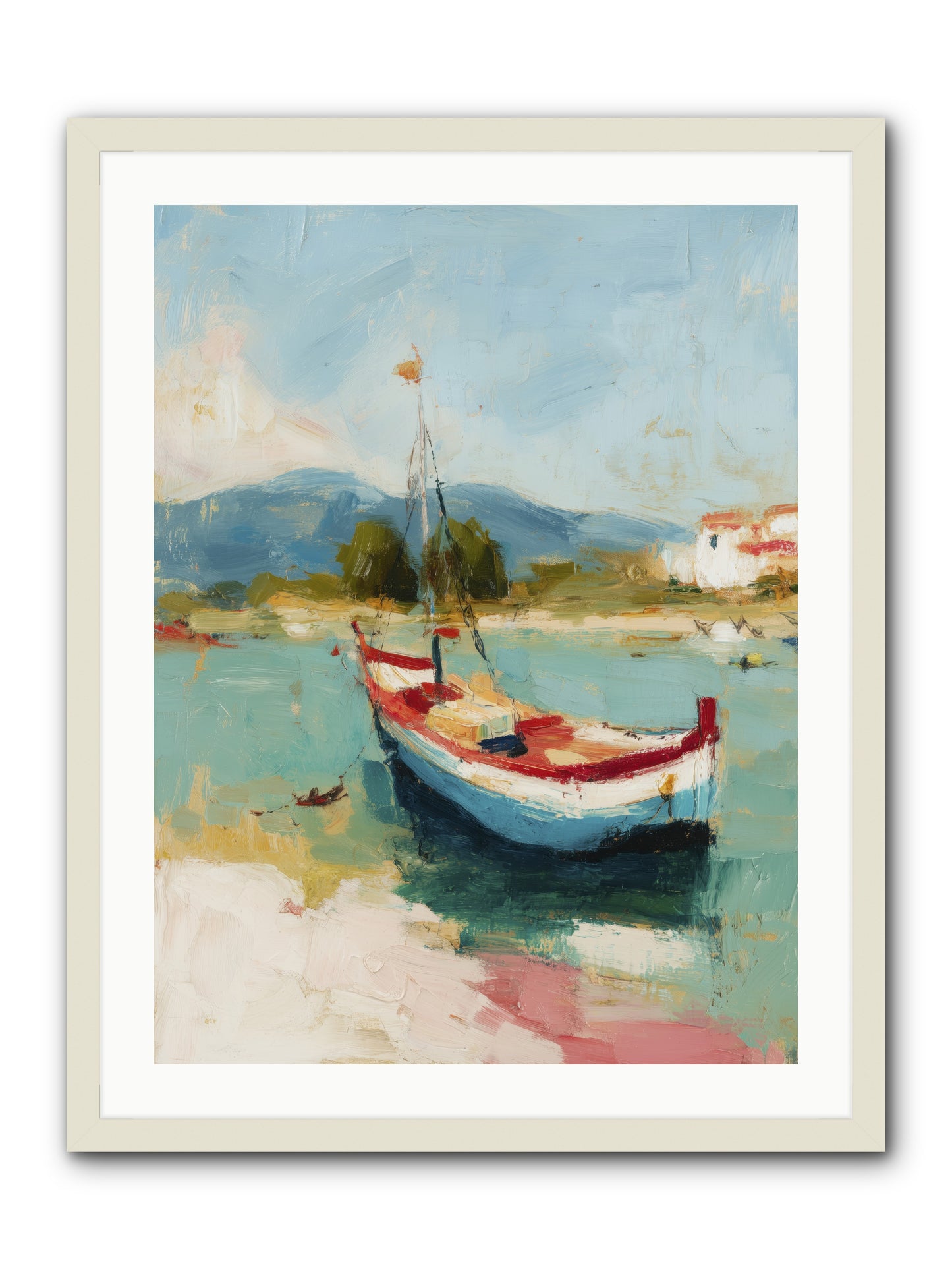 Breezes Carrying Dreams -- Framed Print - White 24x32