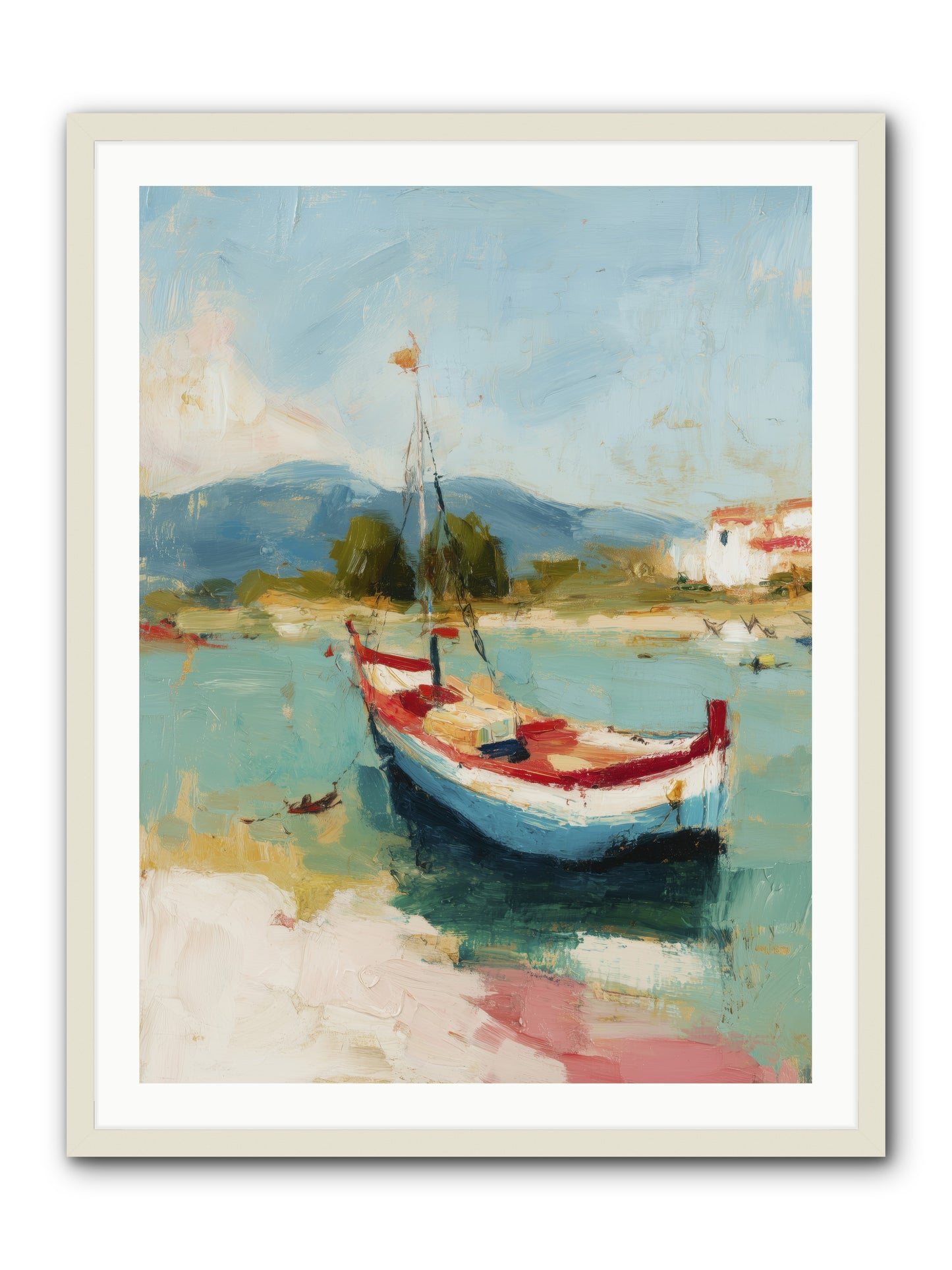 Breezes Carrying Dreams -- Framed Print - White 30x40