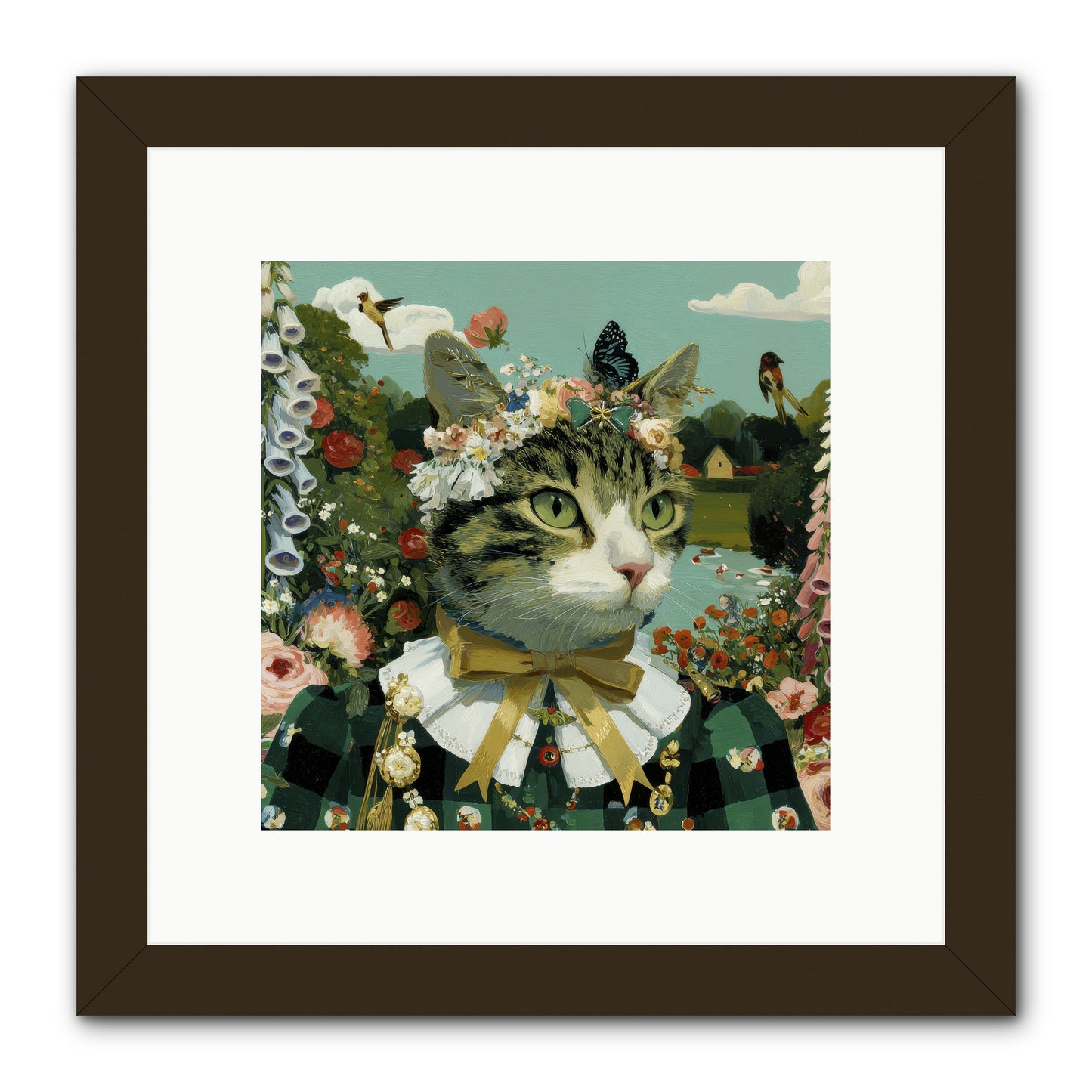 Breton Whispers -- Framed Print - Black 10x10