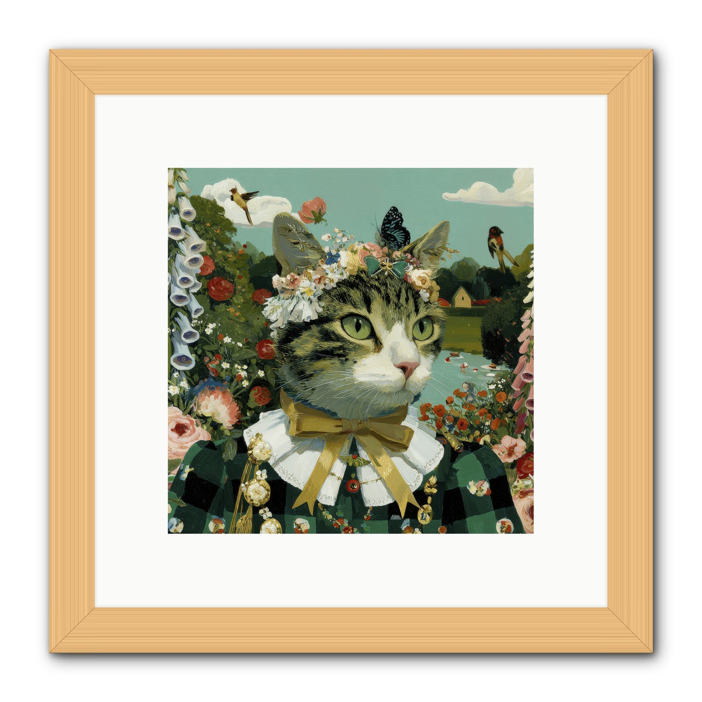 Breton Whispers -- Framed Print - Natural 10x10