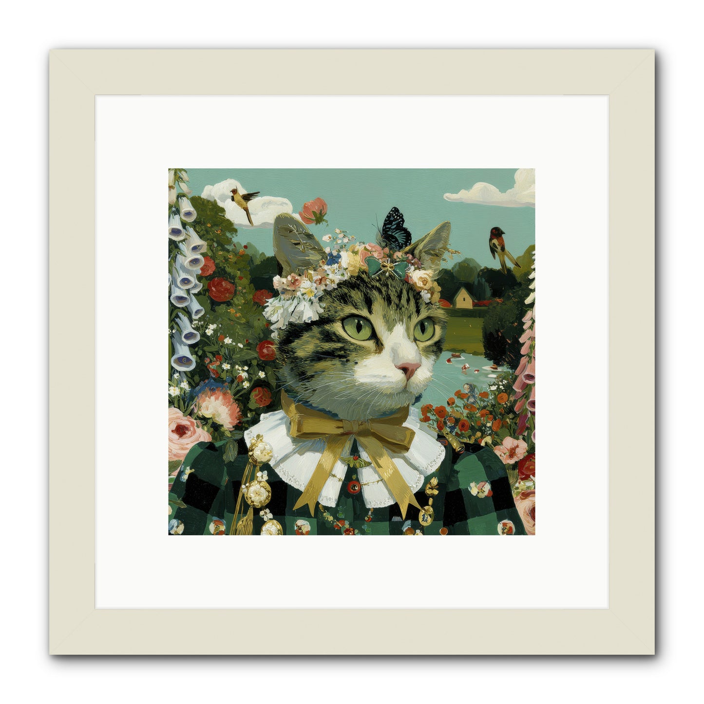 Breton Whispers -- Framed Print - White 10x10