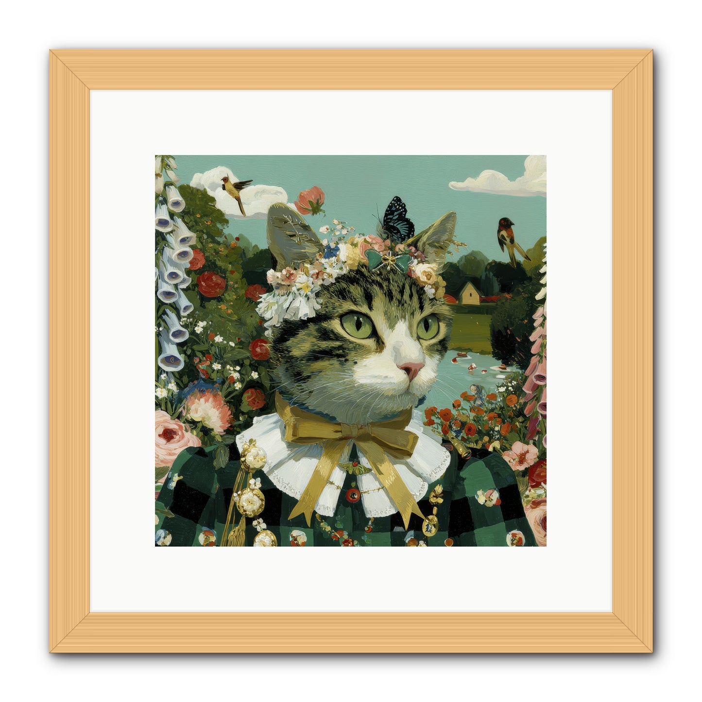 Breton Whispers -- Framed Print - Natural 12x12