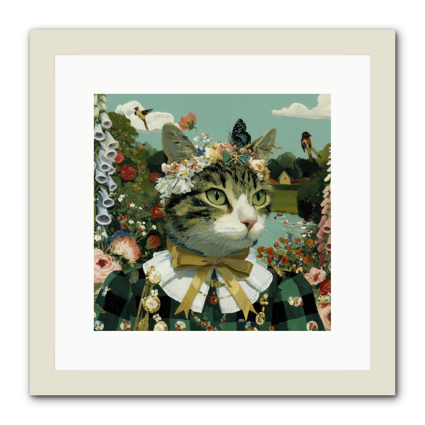 Breton Whispers -- Framed Print - White 12x12