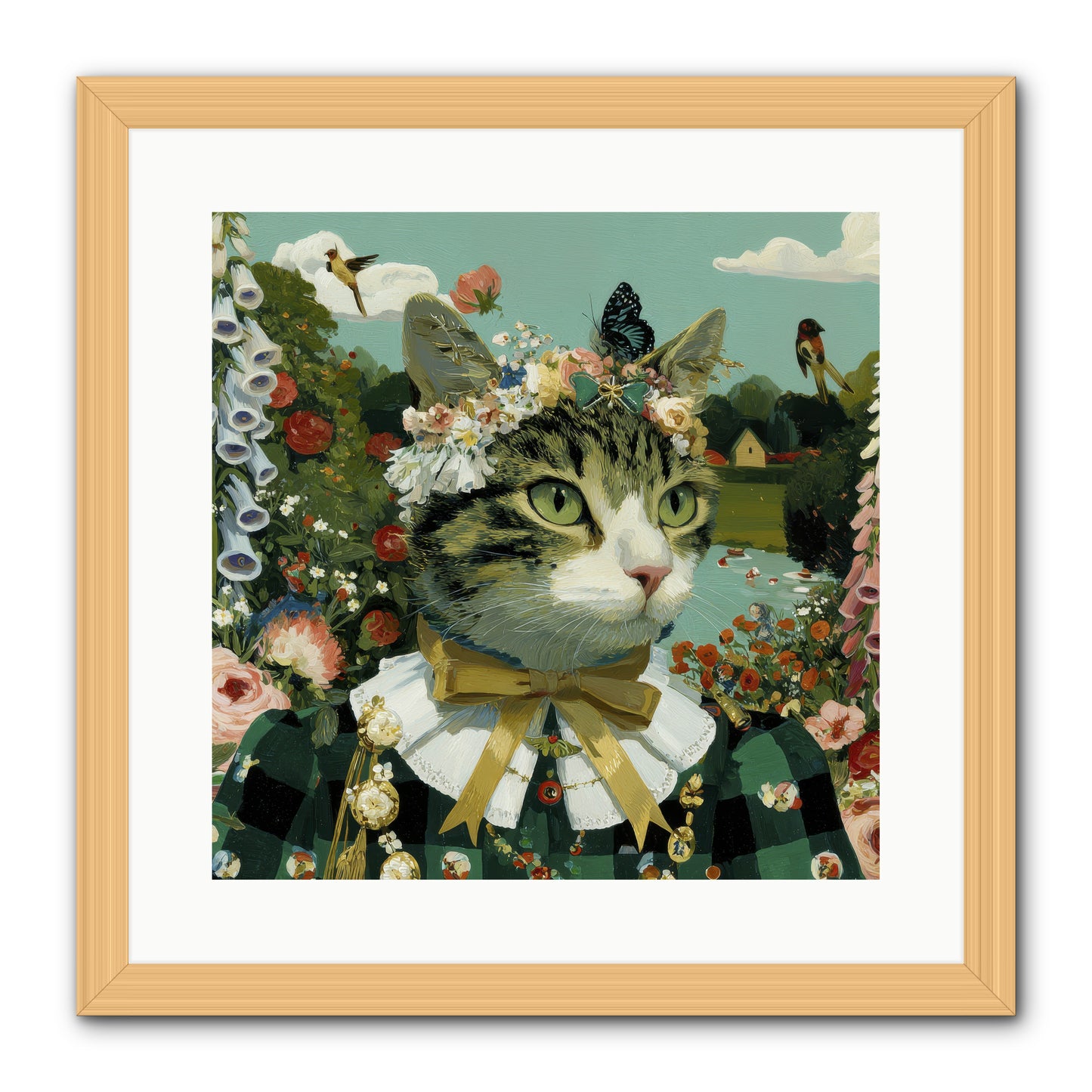 Breton Whispers -- Framed Print - Natural 16x16
