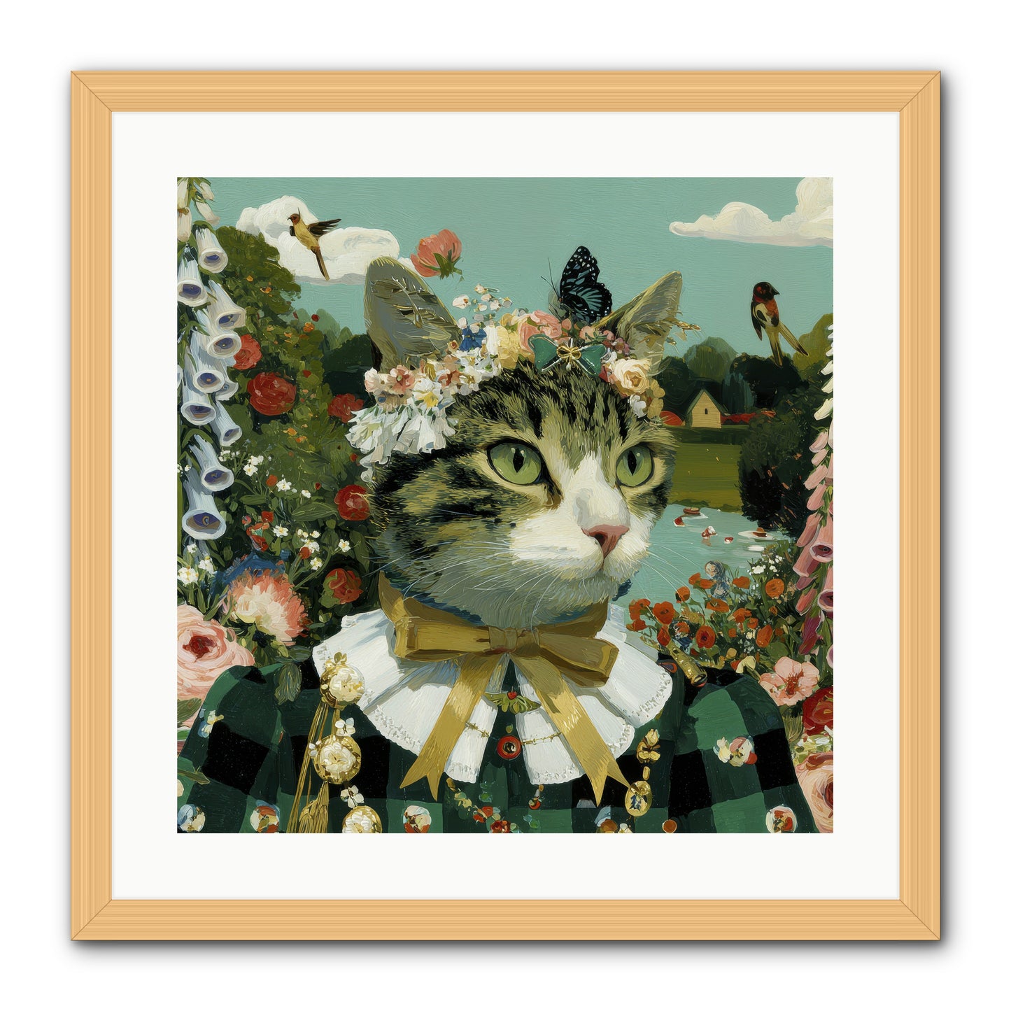 Breton Whispers -- Framed Print - Natural 20x20