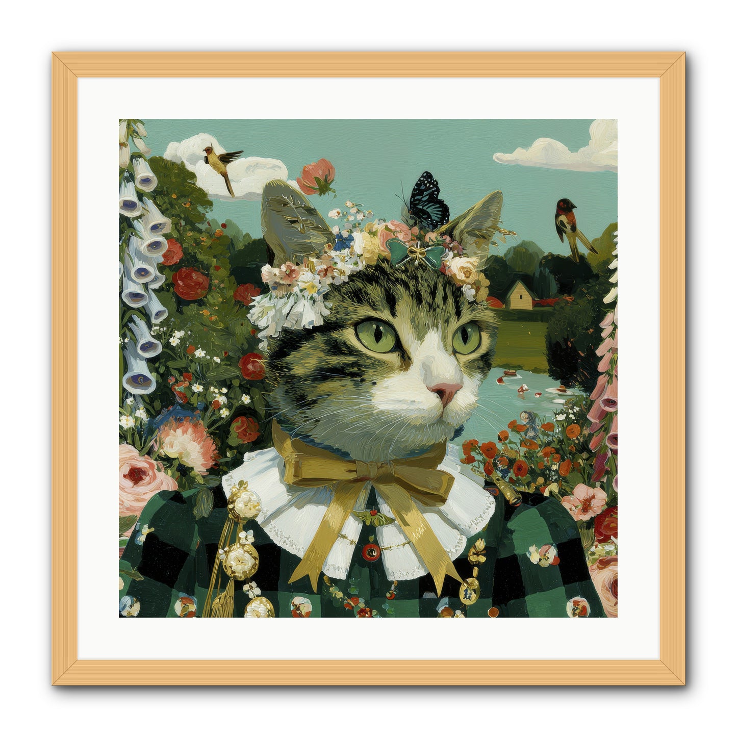 Breton Whispers -- Framed Print - Natural 24x24