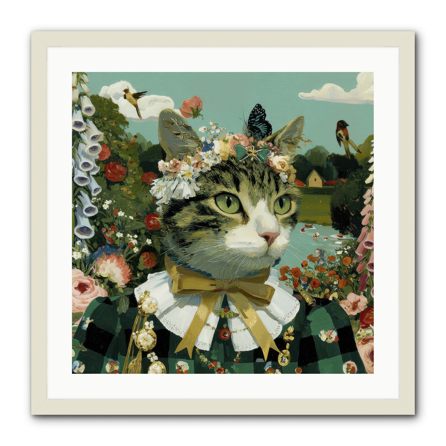 Breton Whispers -- Framed Print - White 24x24