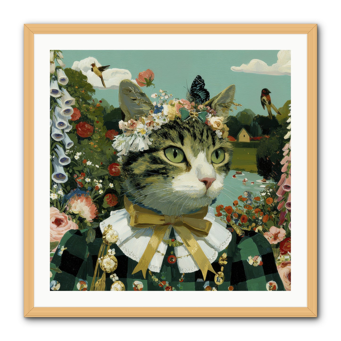 Breton Whispers -- Framed Print - Natural 30x30