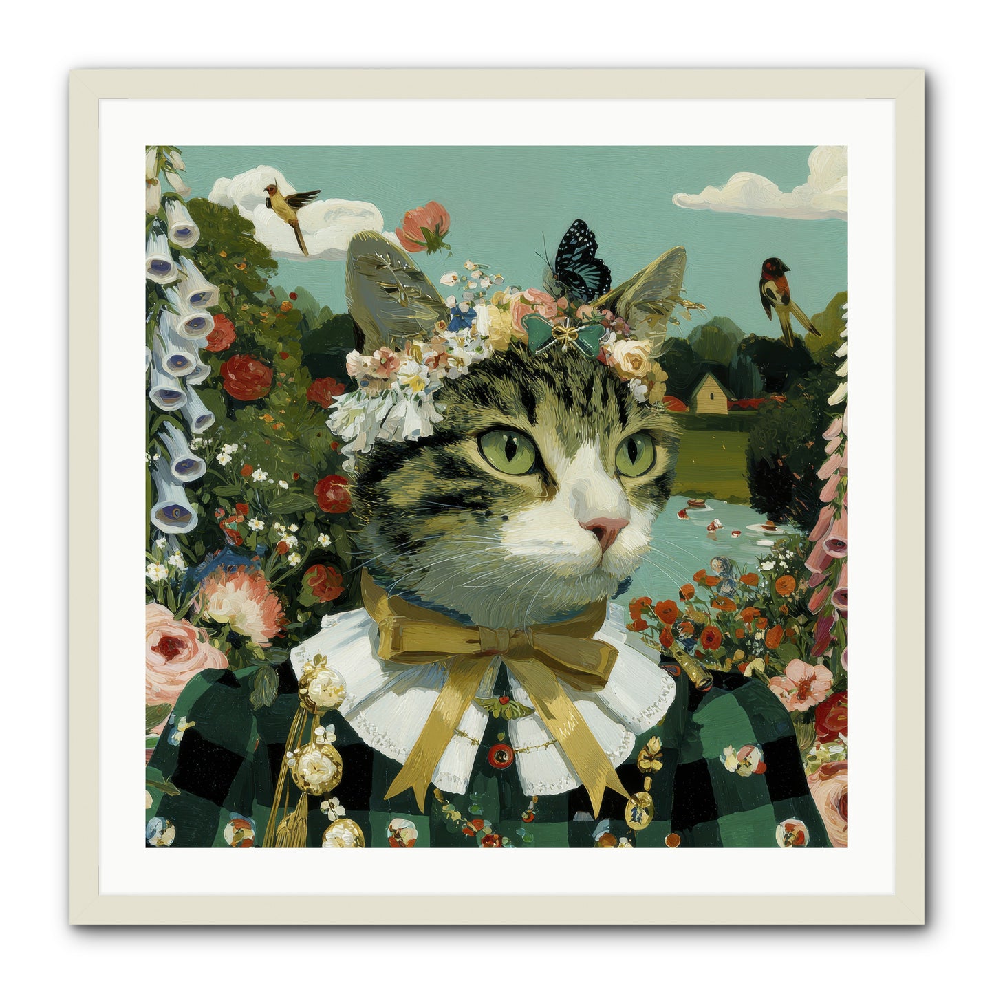 Breton Whispers -- Framed Print - White 30x30