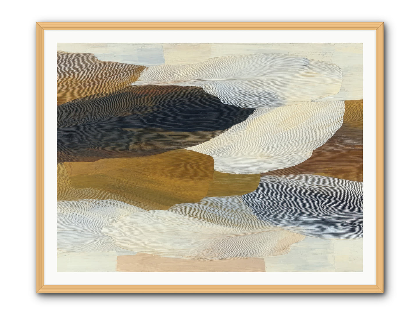 Breve -- Framed Print - Natural 48x36