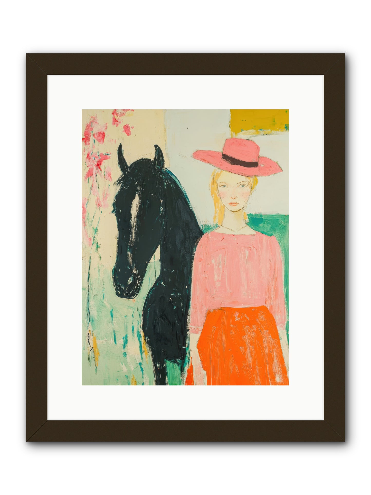 Bridle Path Confidences -- Framed Print - Black 12x16