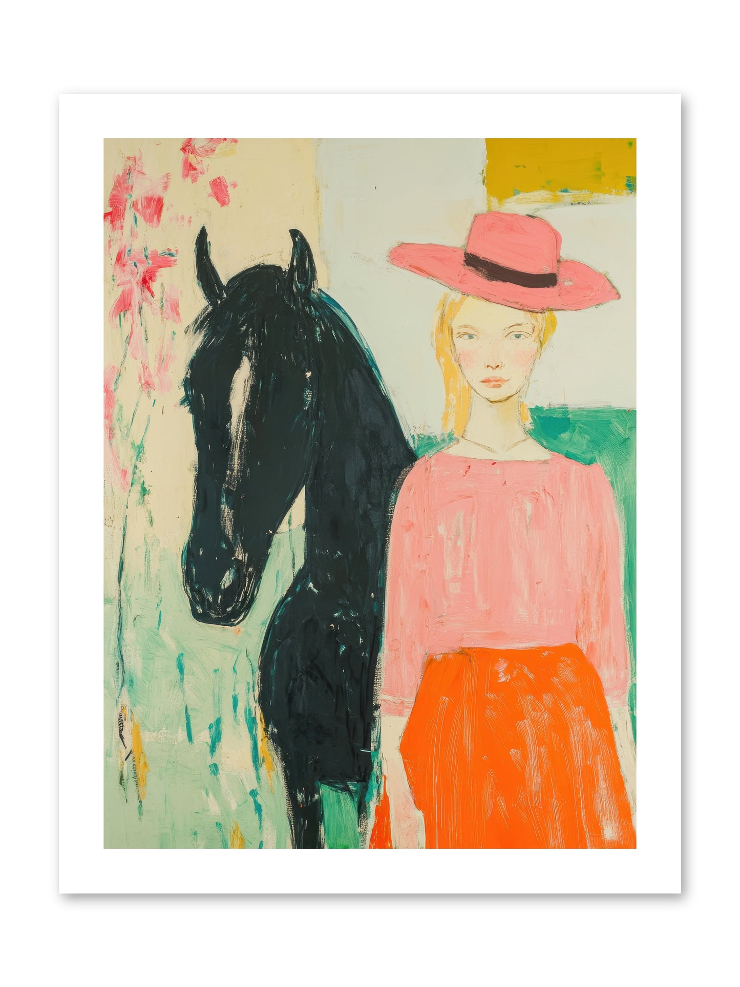 Bridle Path Confidences -- Loose Canvas Print 12x16