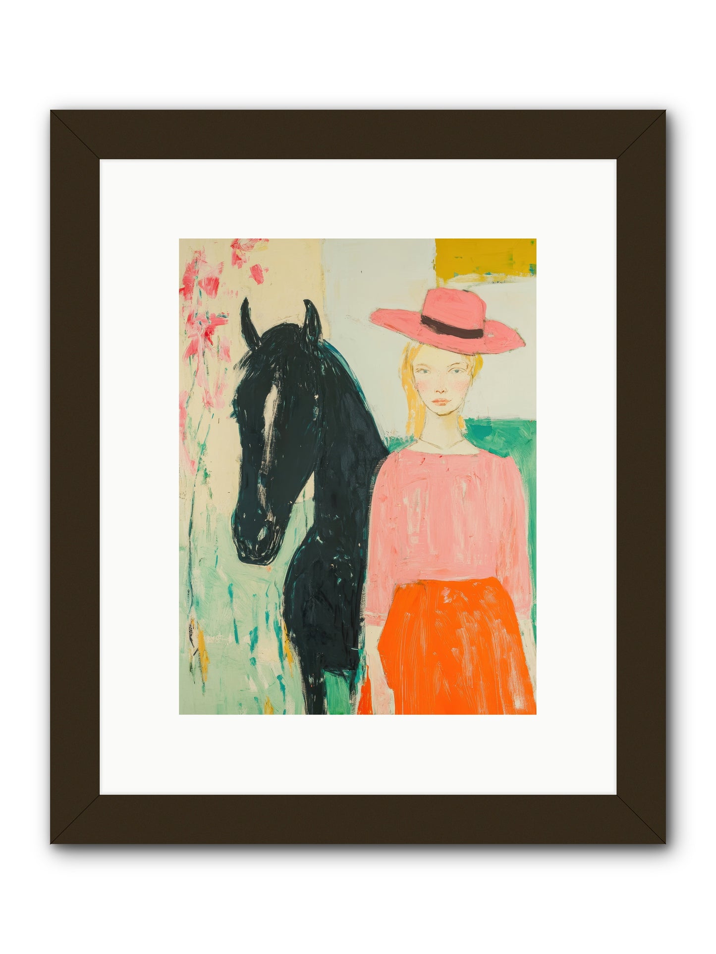 Bridle Path Confidences -- Framed Print - Black 9x12
