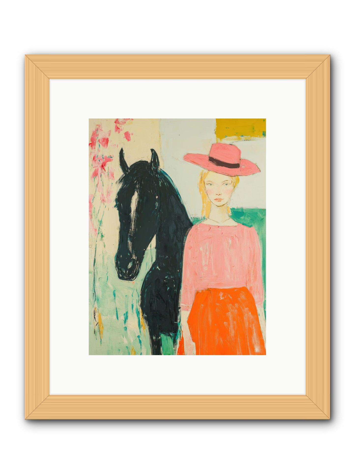 Bridle Path Confidences -- Framed Print - Natural 9x12