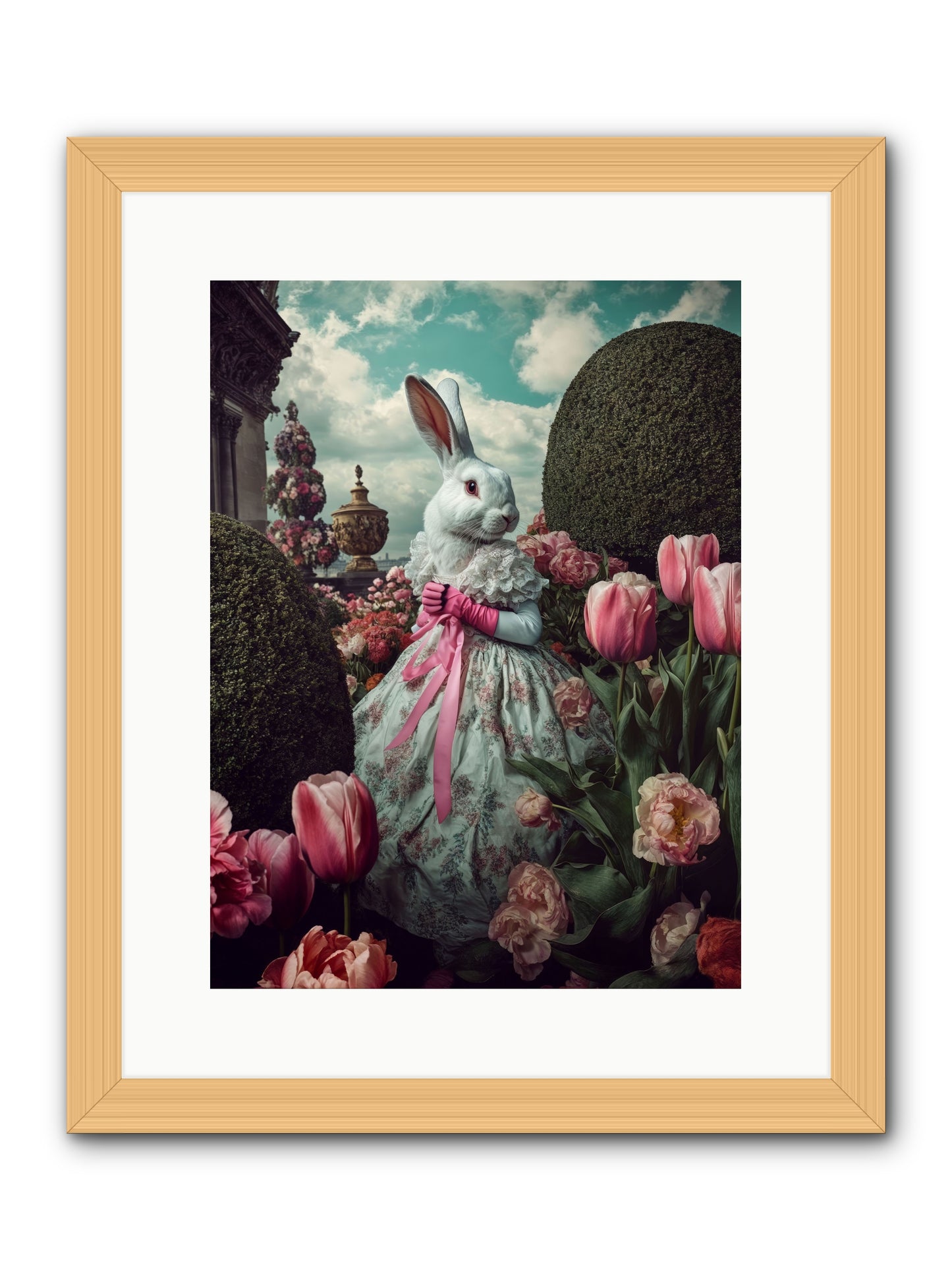 Bright Side DancingRez -- Framed Print - Natural 12x16