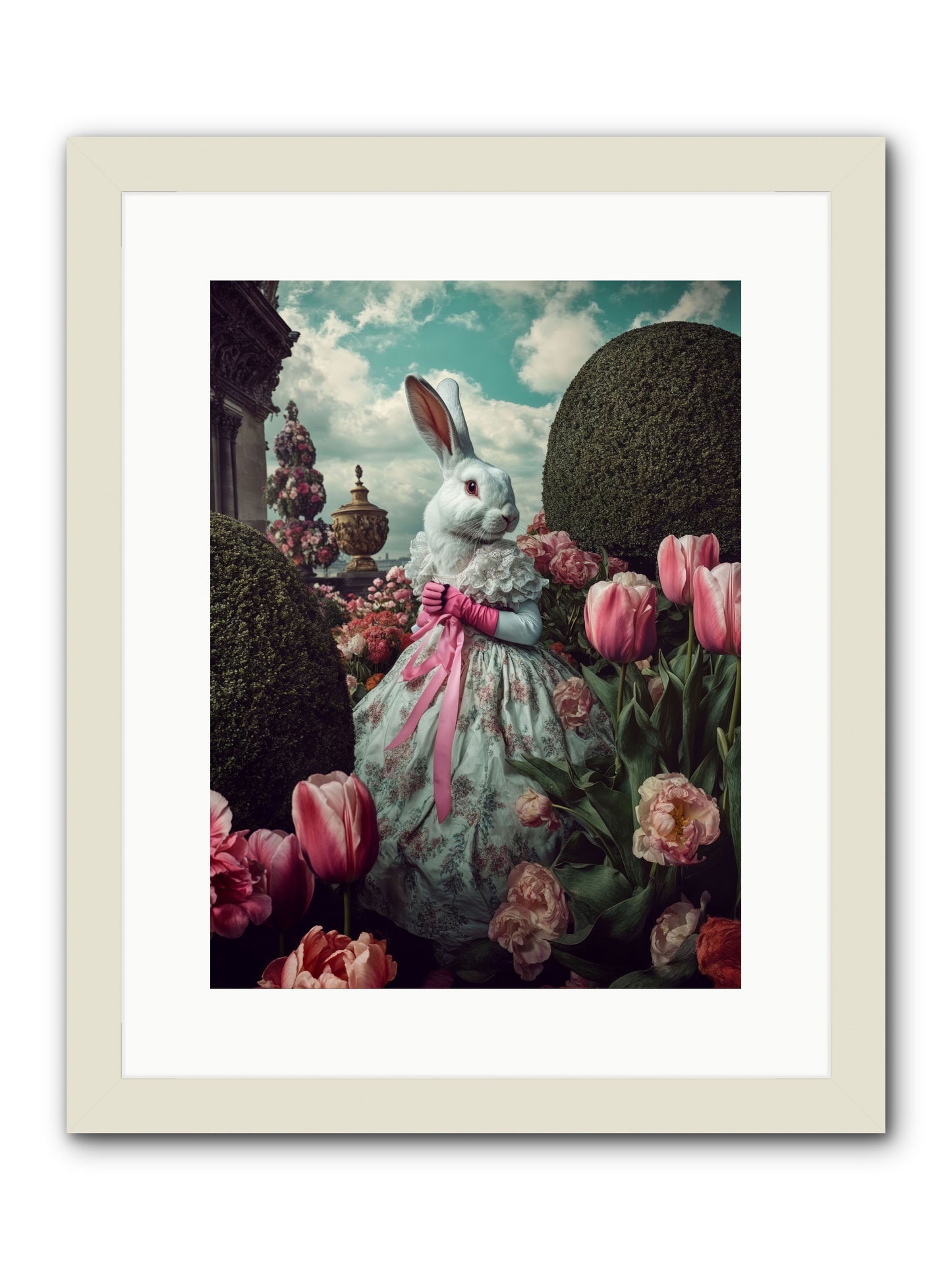 Bright Side DancingRez -- Framed Print - White 12x16