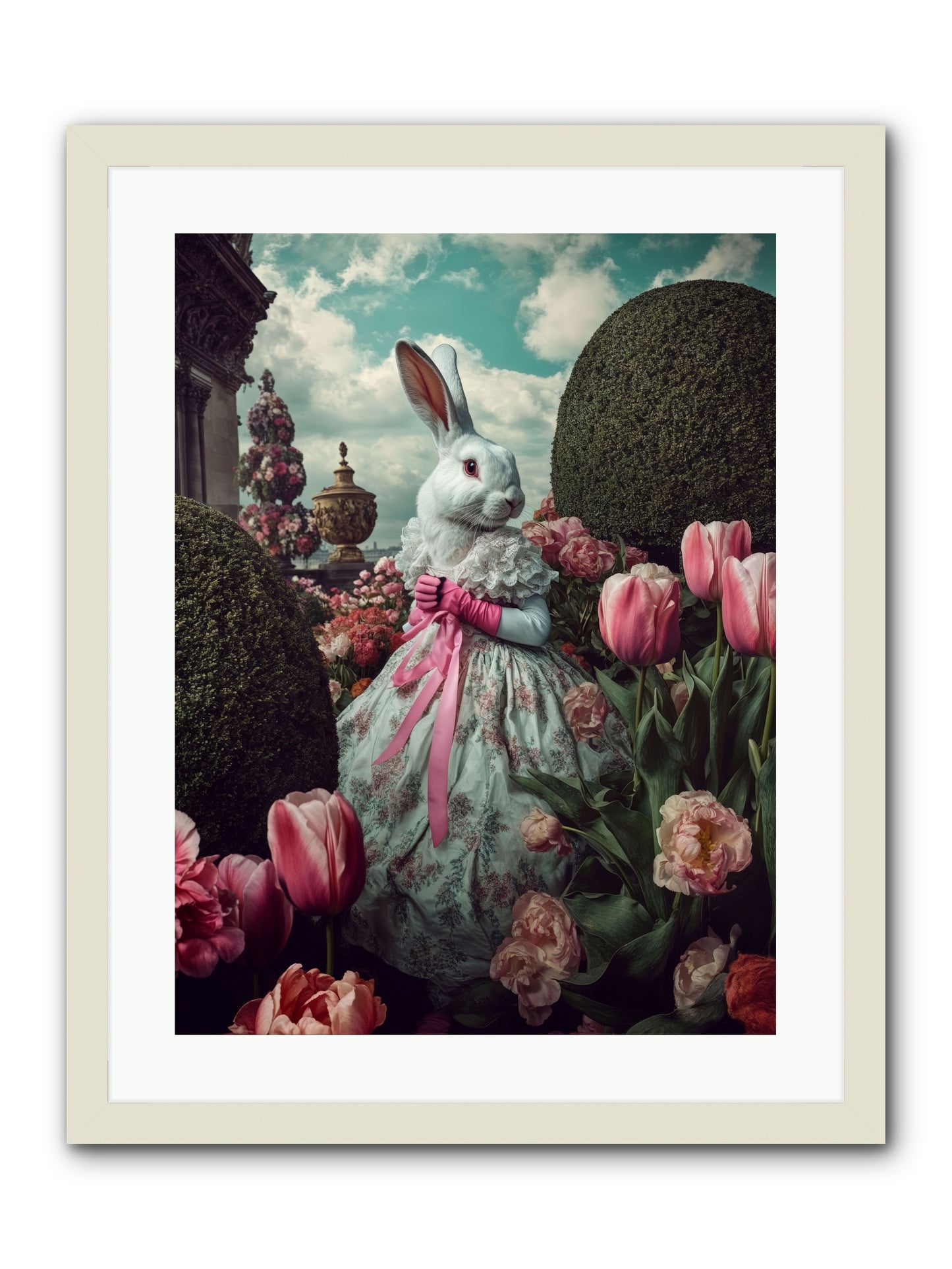 Bright Side DancingRez -- Framed Print - White 18x24