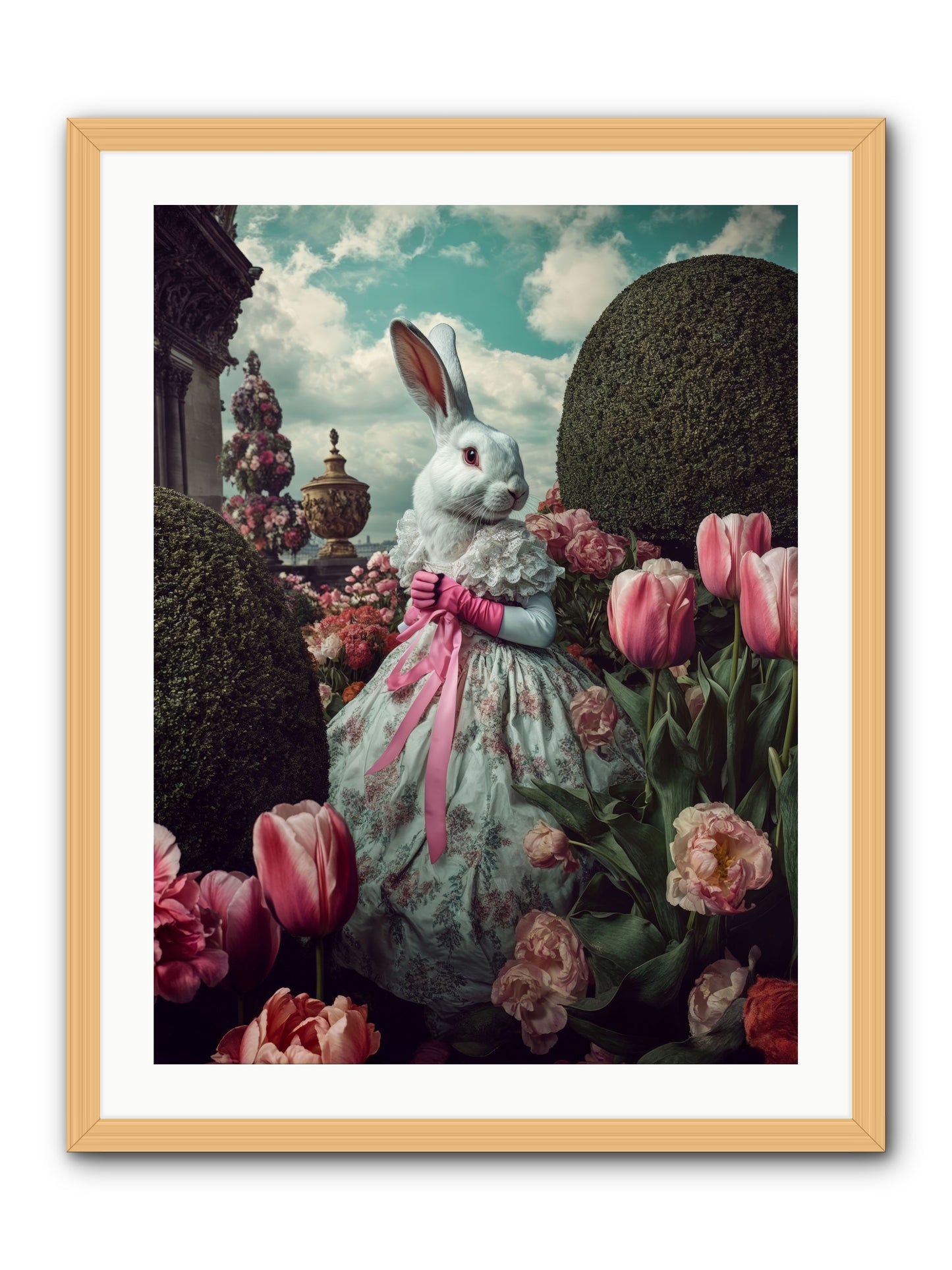 Bright Side DancingRez -- Framed Print - Natural 24x32