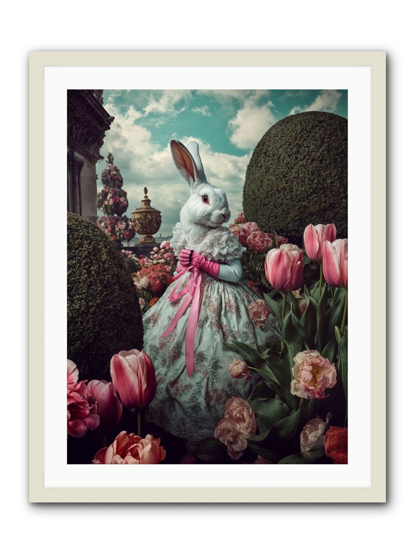 Bright Side DancingRez -- Framed Print - White 24x32