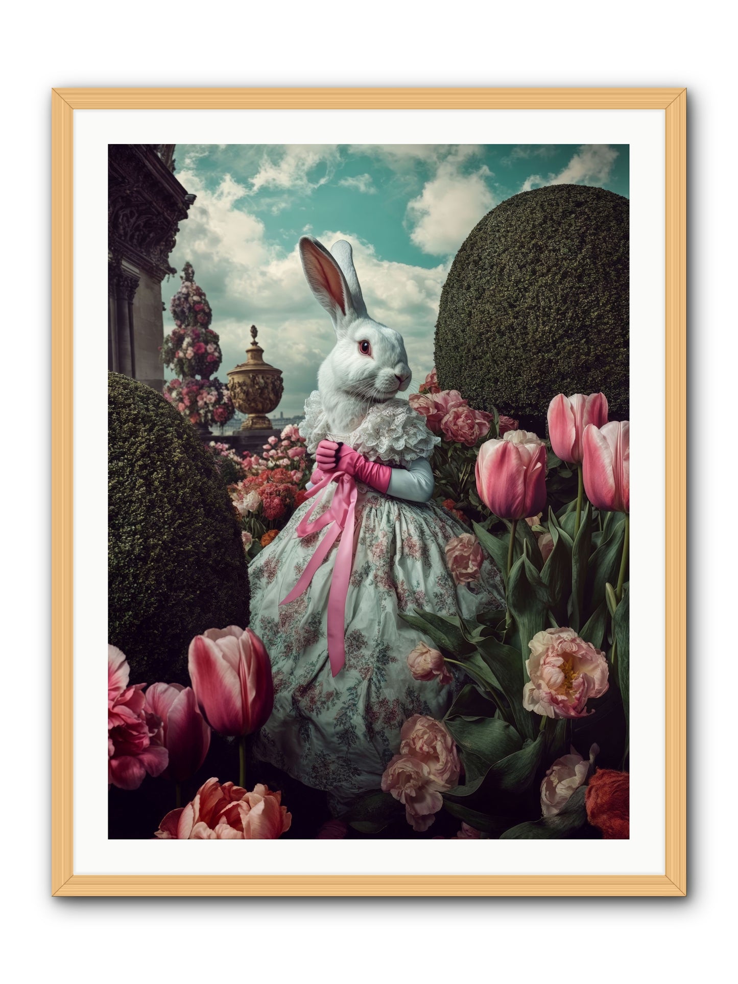 Bright Side DancingRez -- Framed Print - Natural 30x40