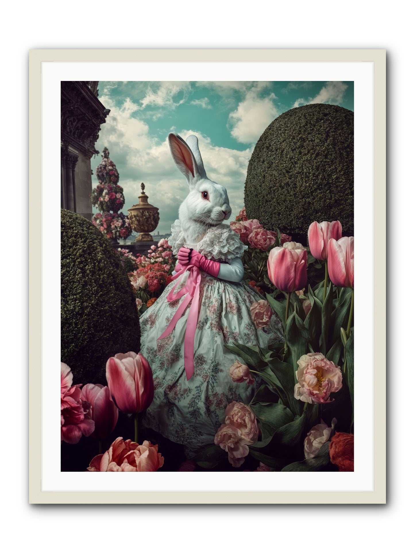 Bright Side DancingRez -- Framed Print - White 30x40