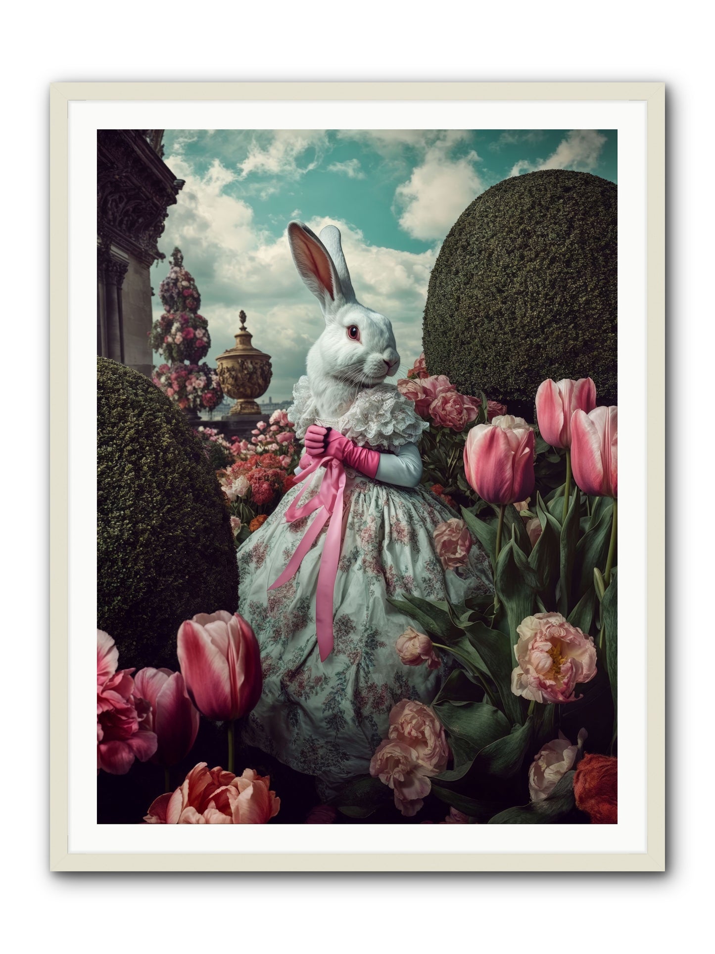 Bright Side DancingRez -- Framed Print - White 36x48
