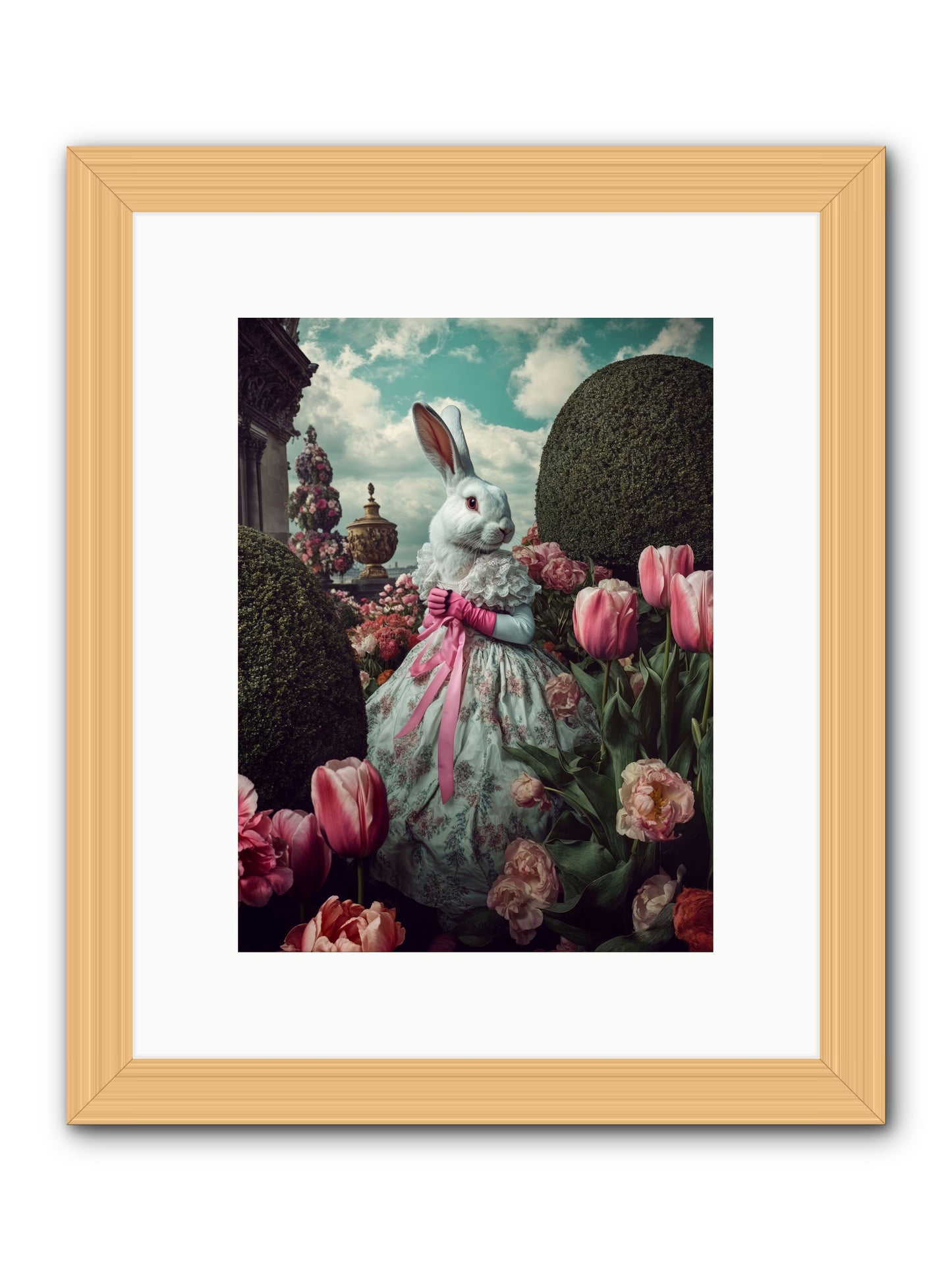 Bright Side DancingRez -- Framed Print - Natural 9x12