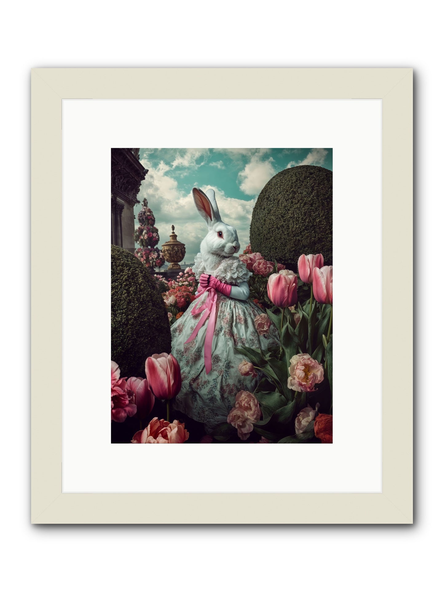 Bright Side DancingRez -- Framed Print - White 9x12