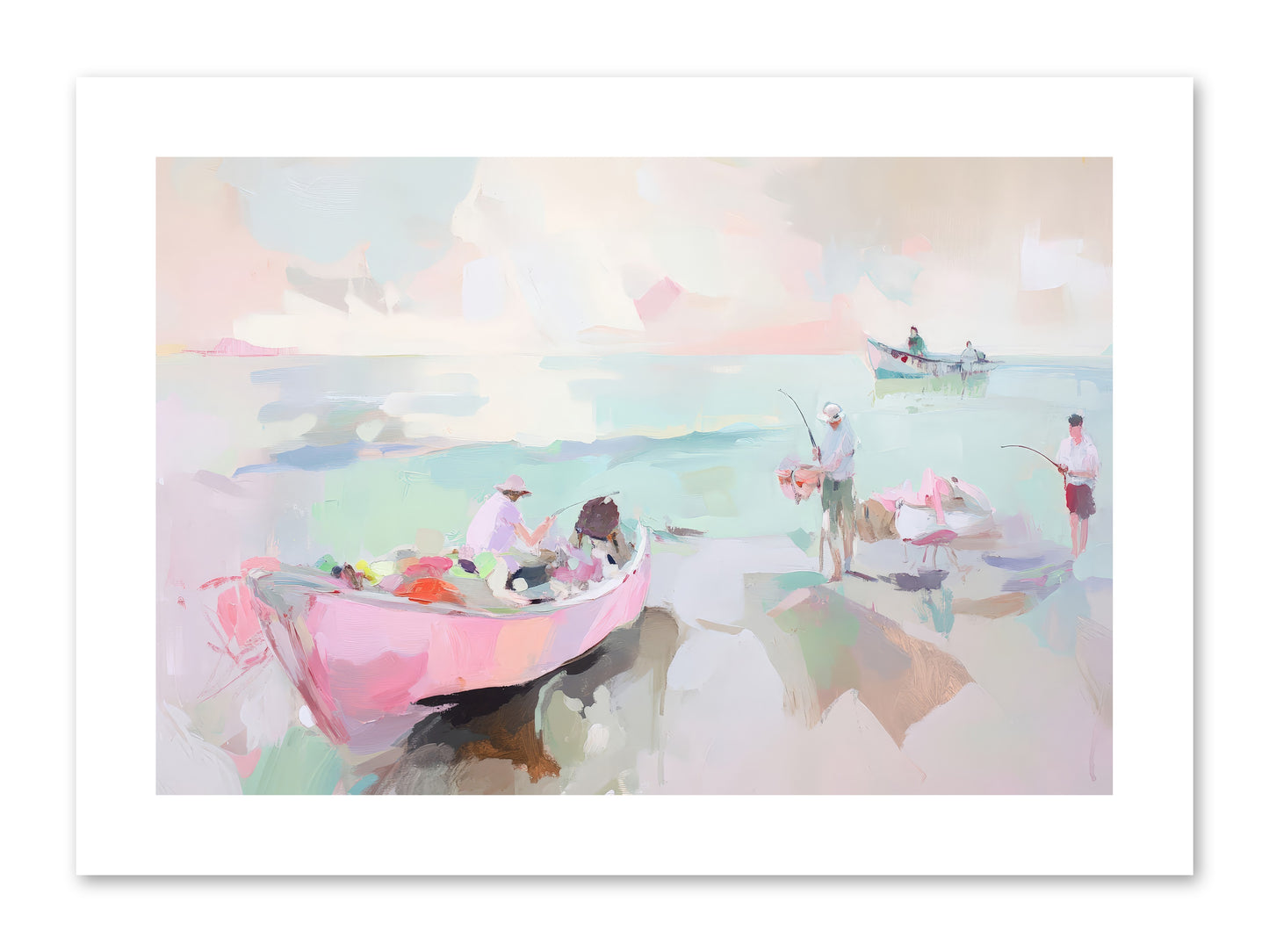 Brighton Morning -- Paper Print 12x8