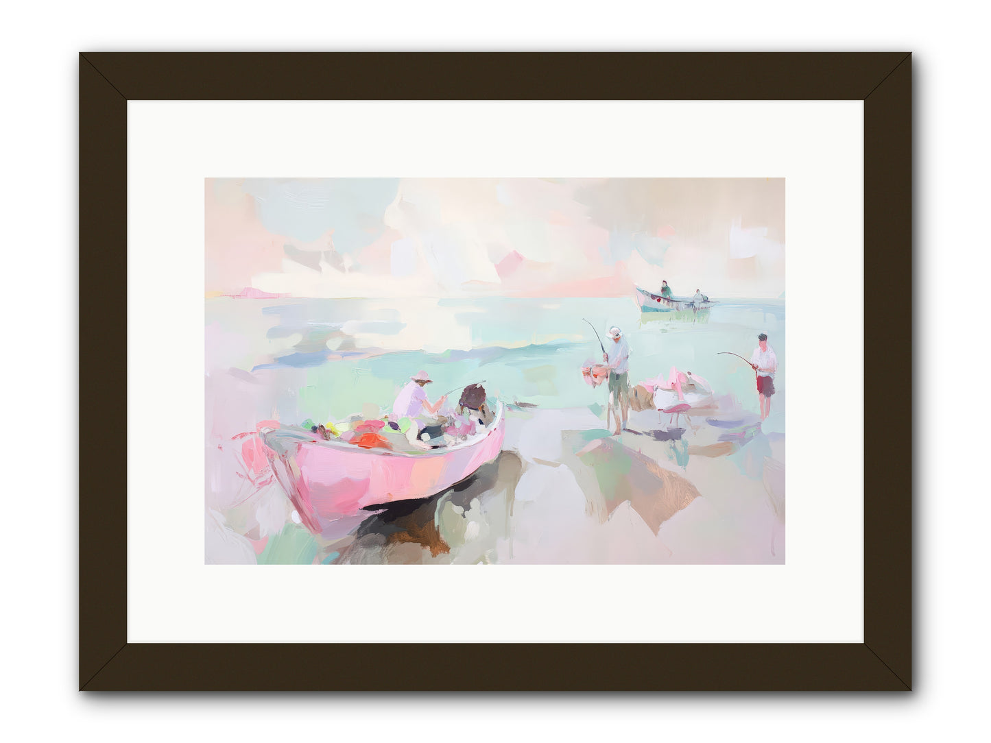 Brighton Morning -- Framed Print - Black 15x10