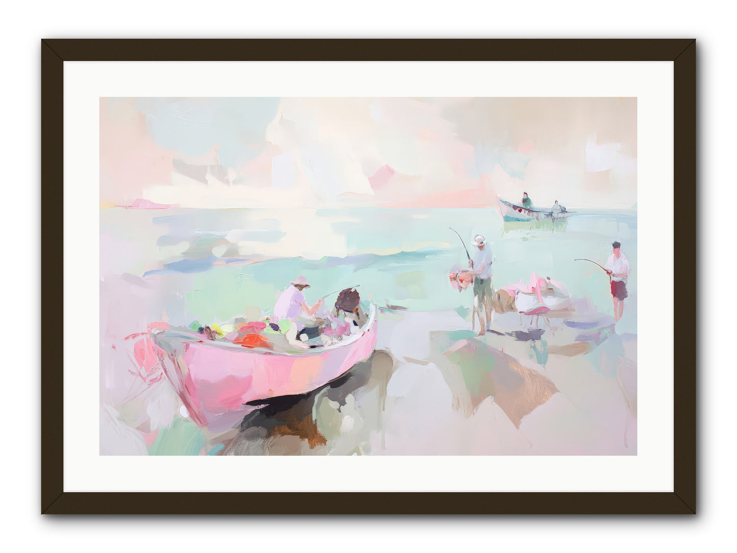 Brighton Morning -- Framed Print - Black 30x20
