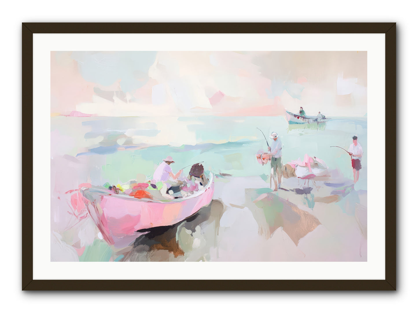 Brighton Morning -- Framed Print - Black 36x24