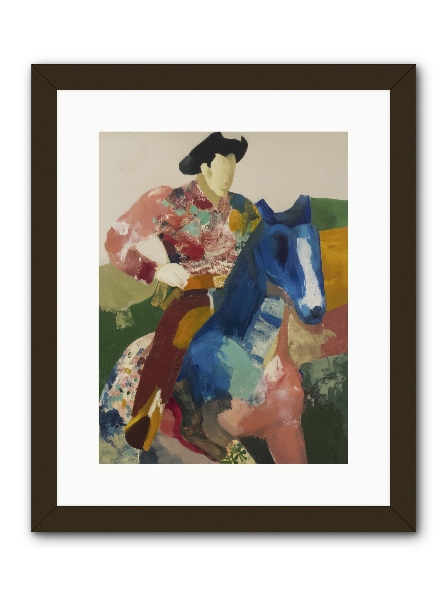 Brindle -- Framed Print - Black 12x16