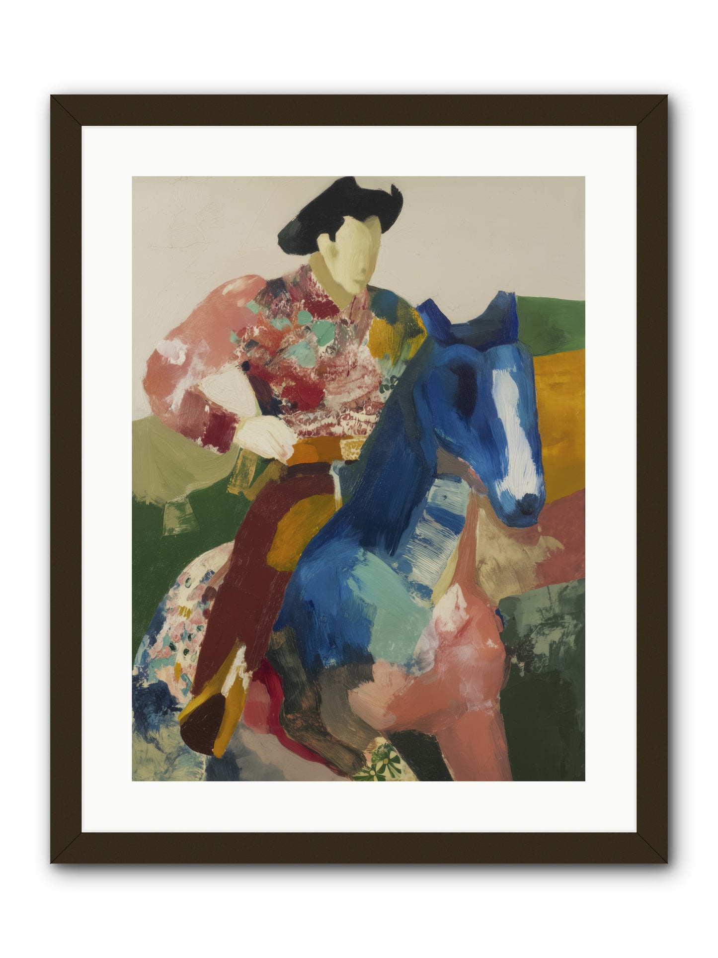 Brindle -- Framed Print - Black 18x24