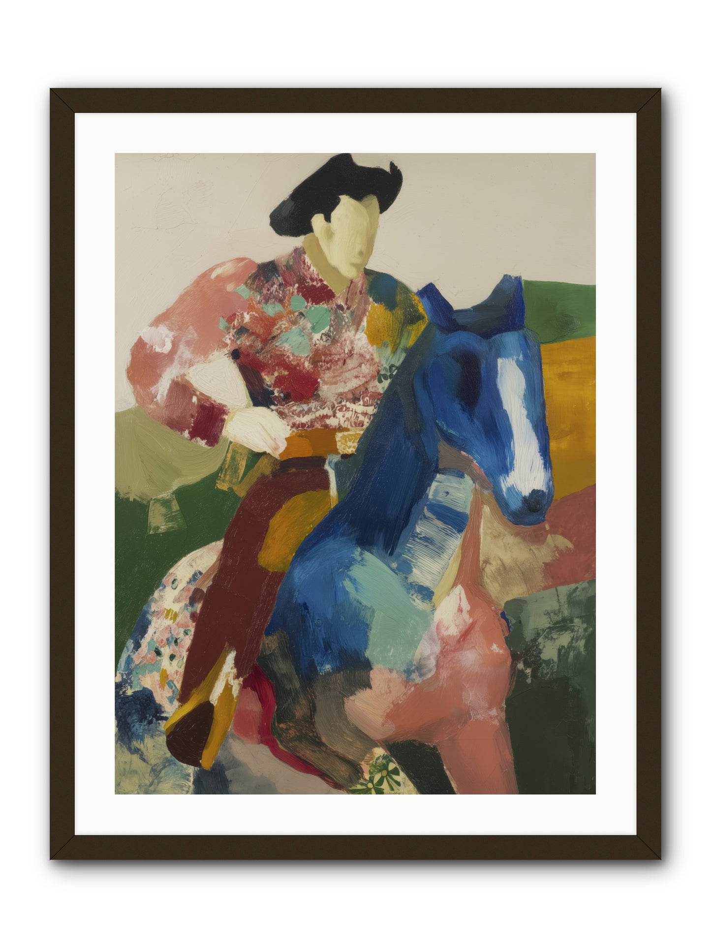 Brindle -- Framed Print - Black 24x32
