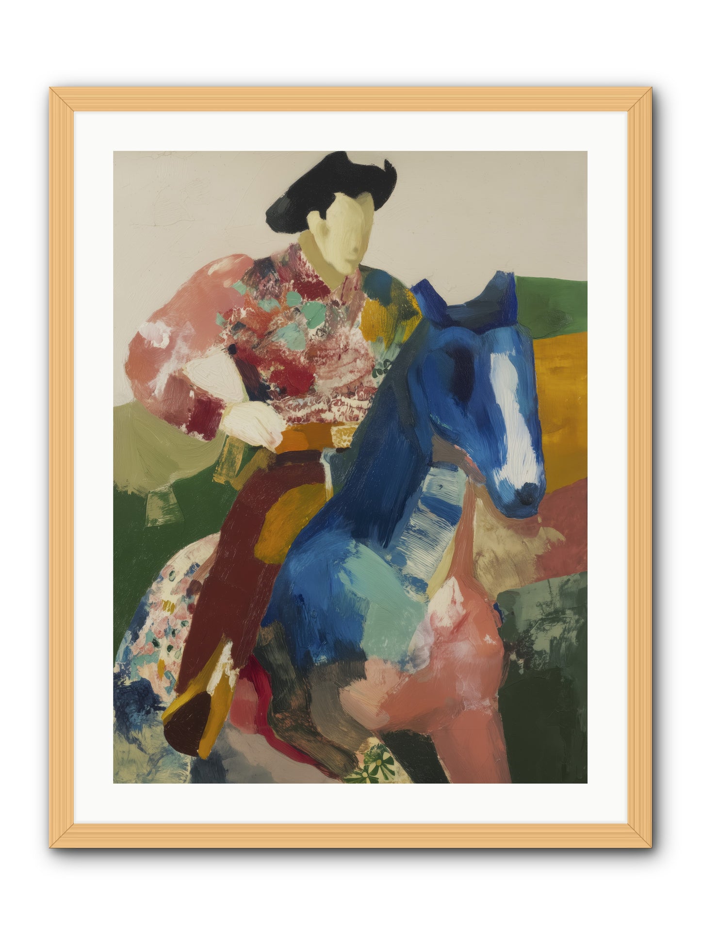Brindle -- Framed Print - Natural 24x32