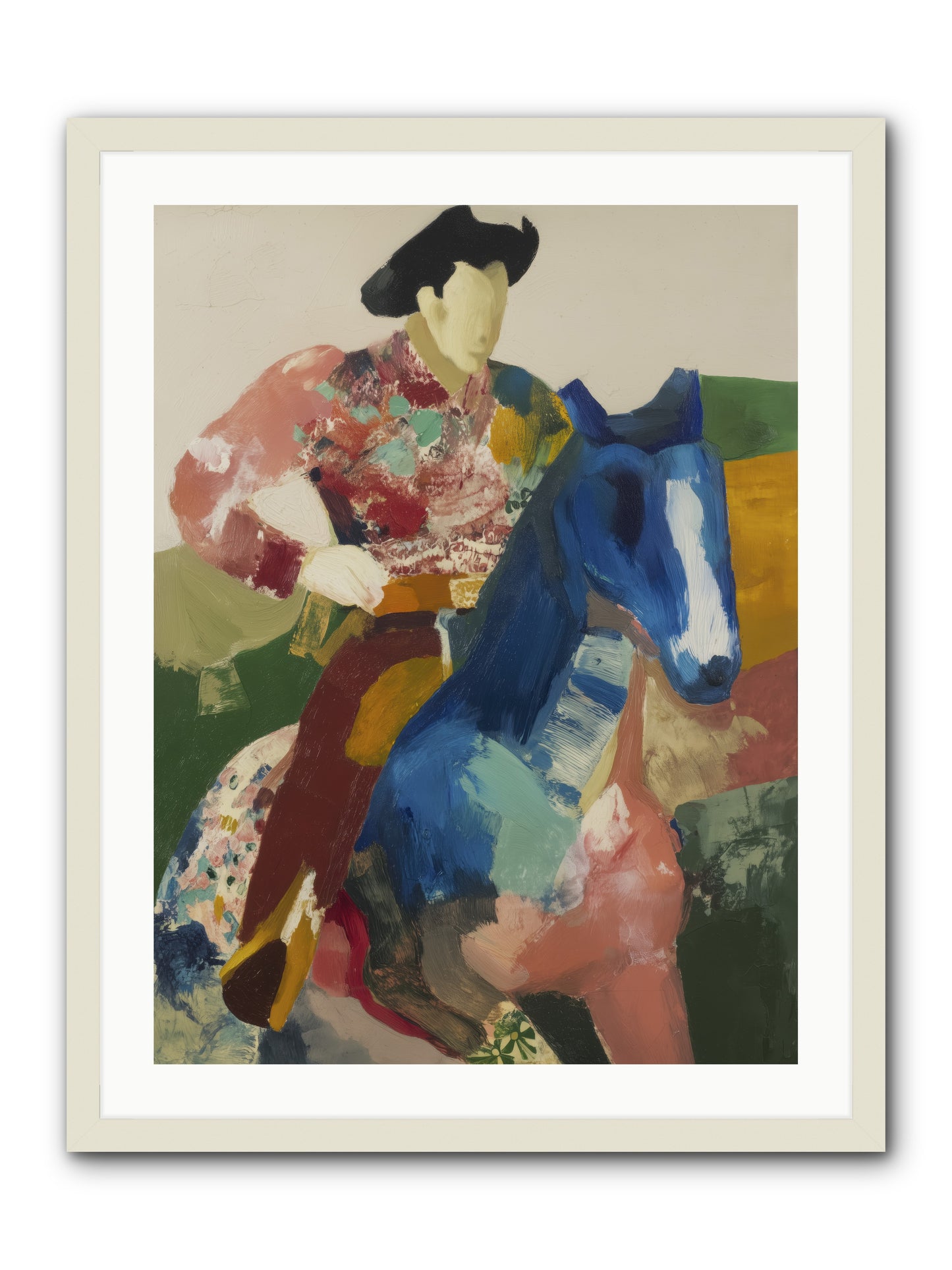 Brindle -- Framed Print - White 24x32