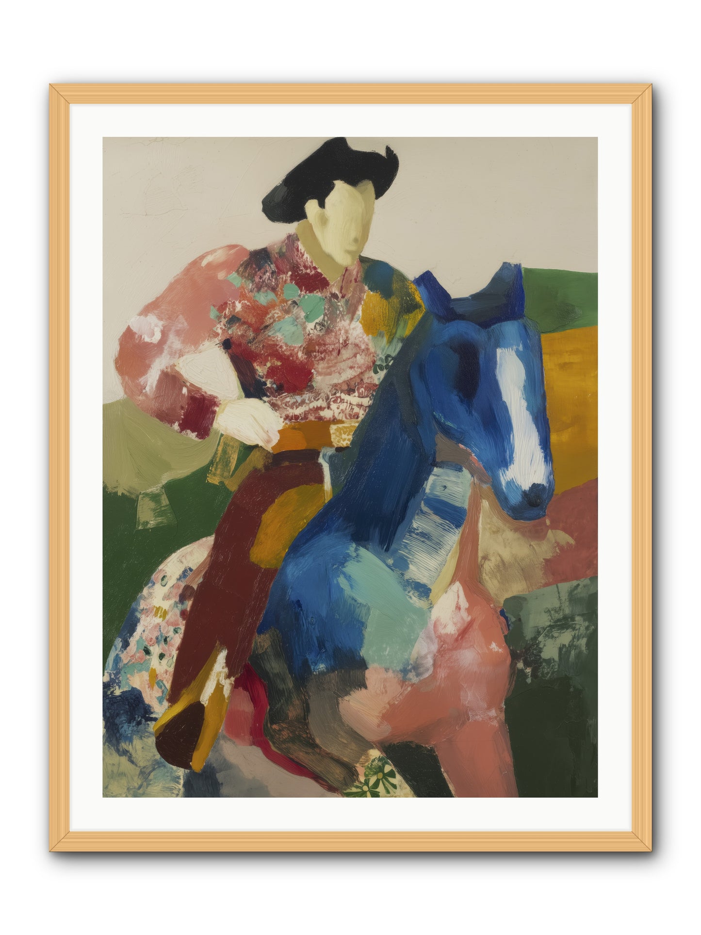 Brindle -- Framed Print - Natural 30x40
