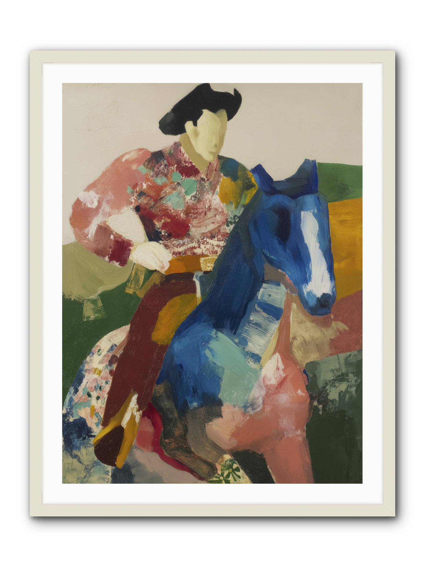 Brindle -- Framed Print - White 30x40